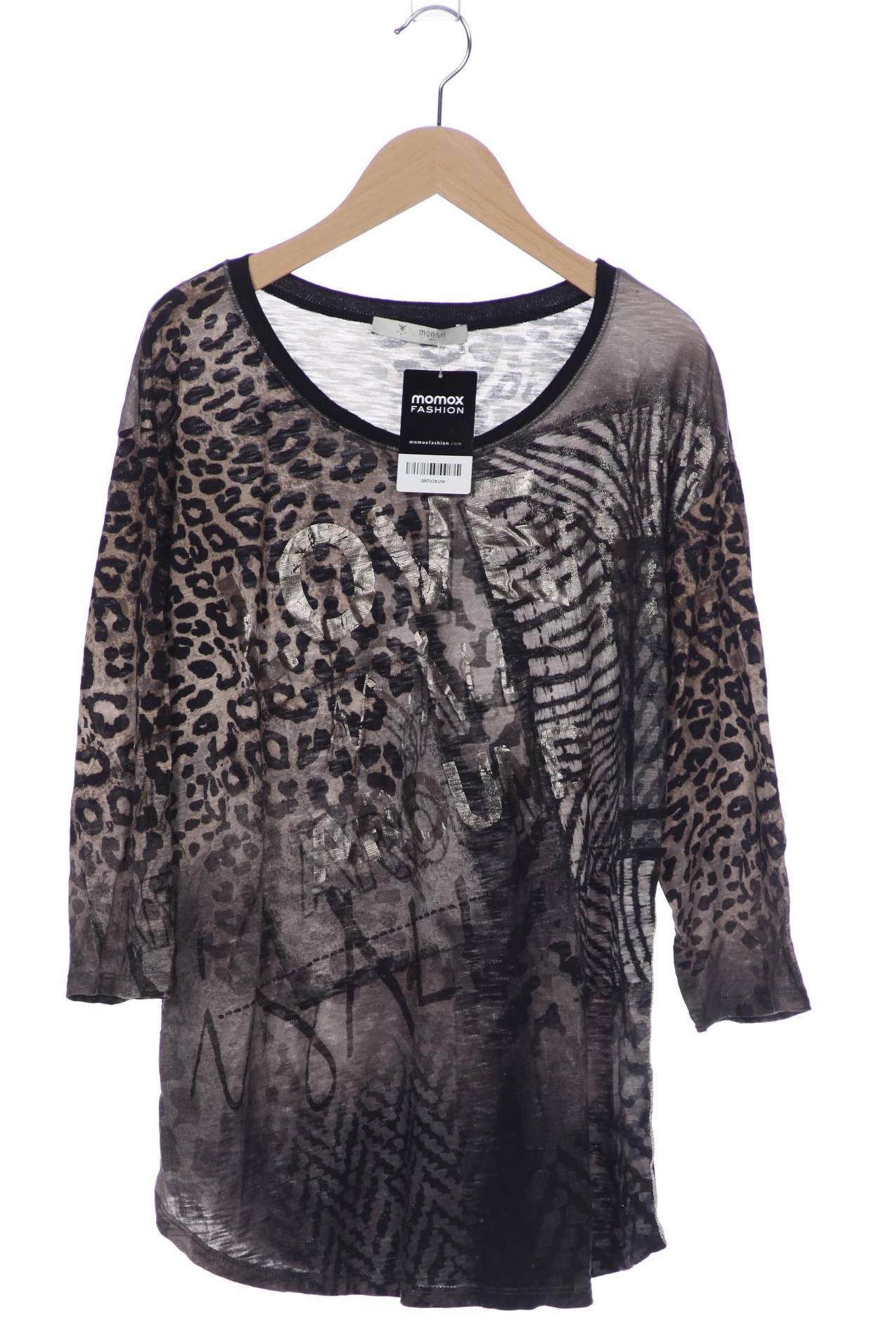 

monari Damen Langarmshirt, grau, Gr. 44