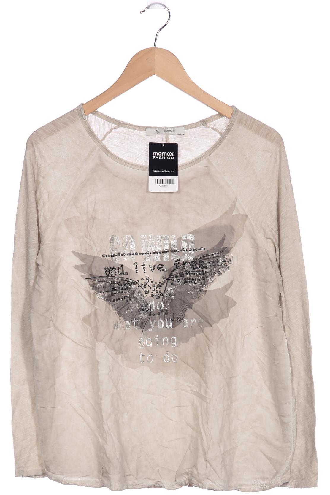 

monari Damen Langarmshirt, beige, Gr. 42