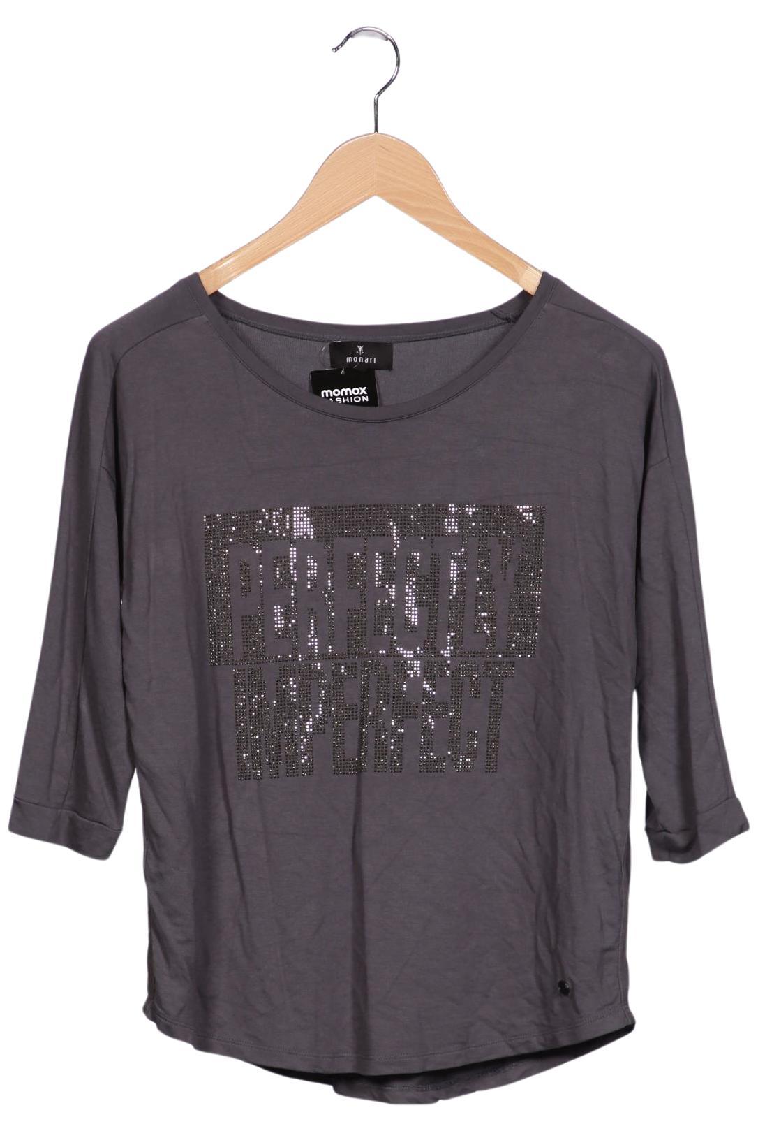 

monari Damen Langarmshirt, grau, Gr. 36