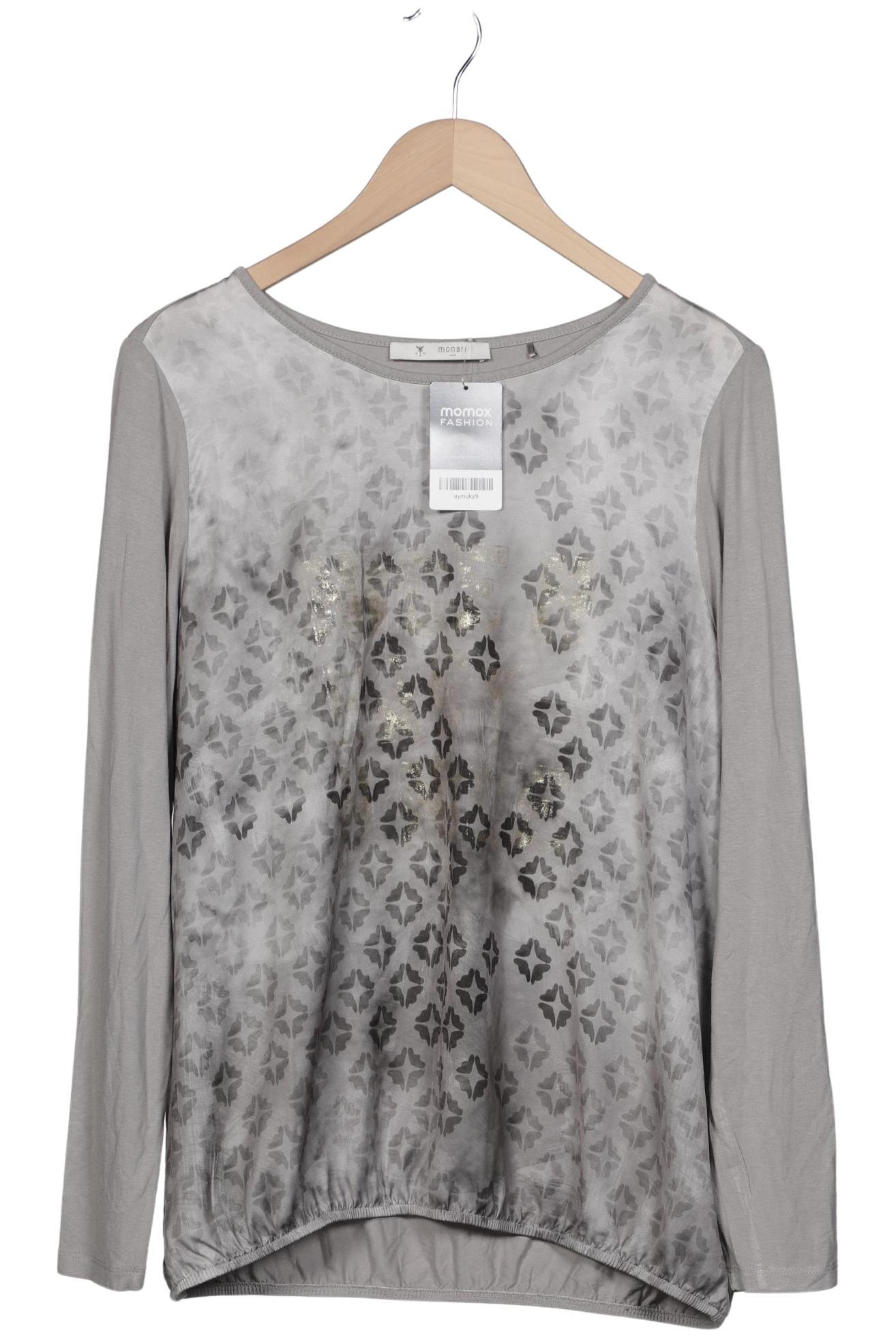 

monari Damen Langarmshirt, grau, Gr. 38