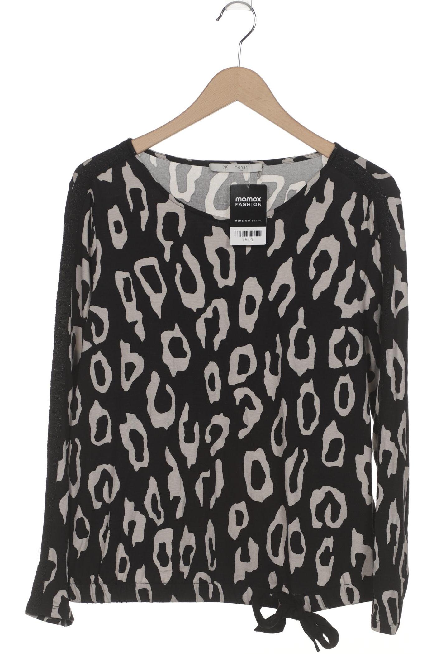 

monari Damen Langarmshirt, schwarz, Gr. 40