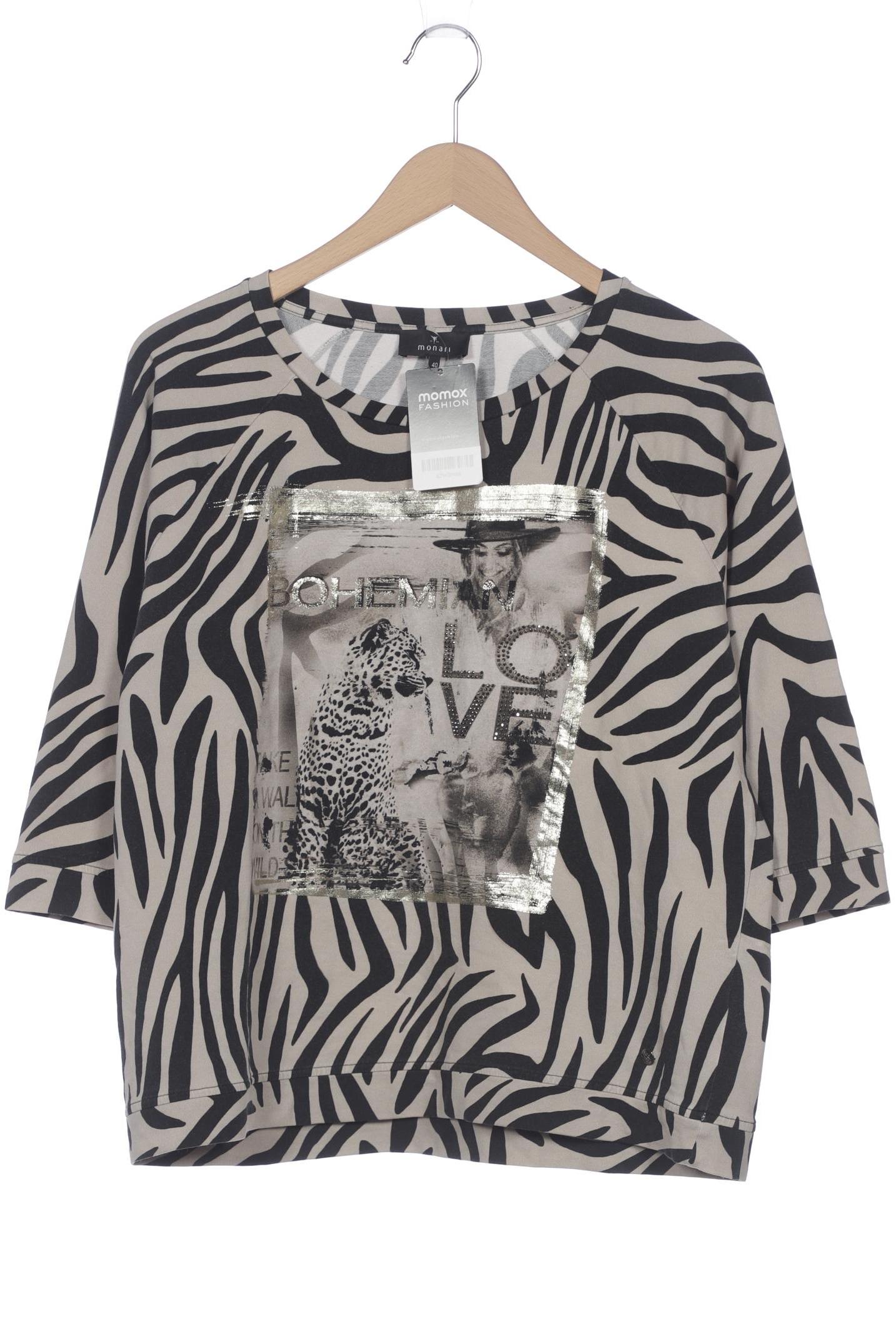 

monari Damen Langarmshirt, beige, Gr. 40