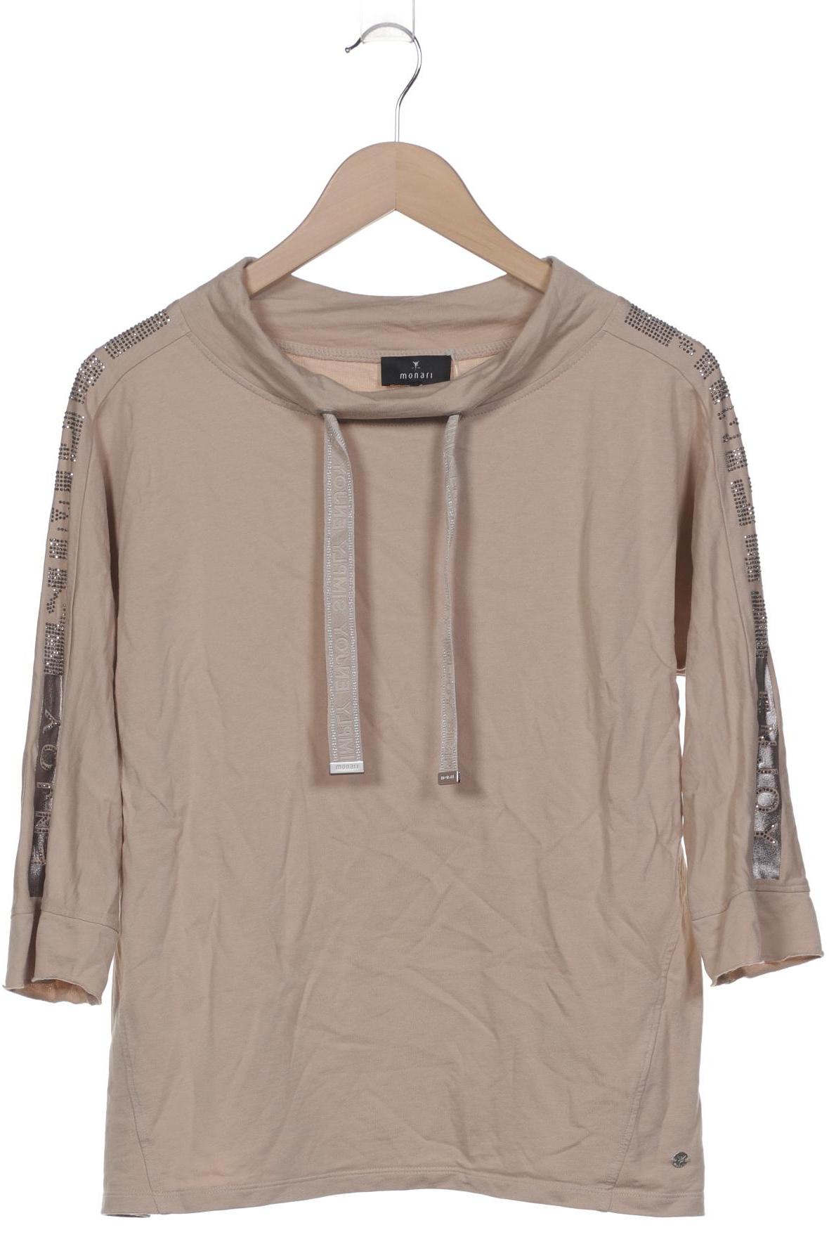 

monari Damen Langarmshirt, beige, Gr. 42