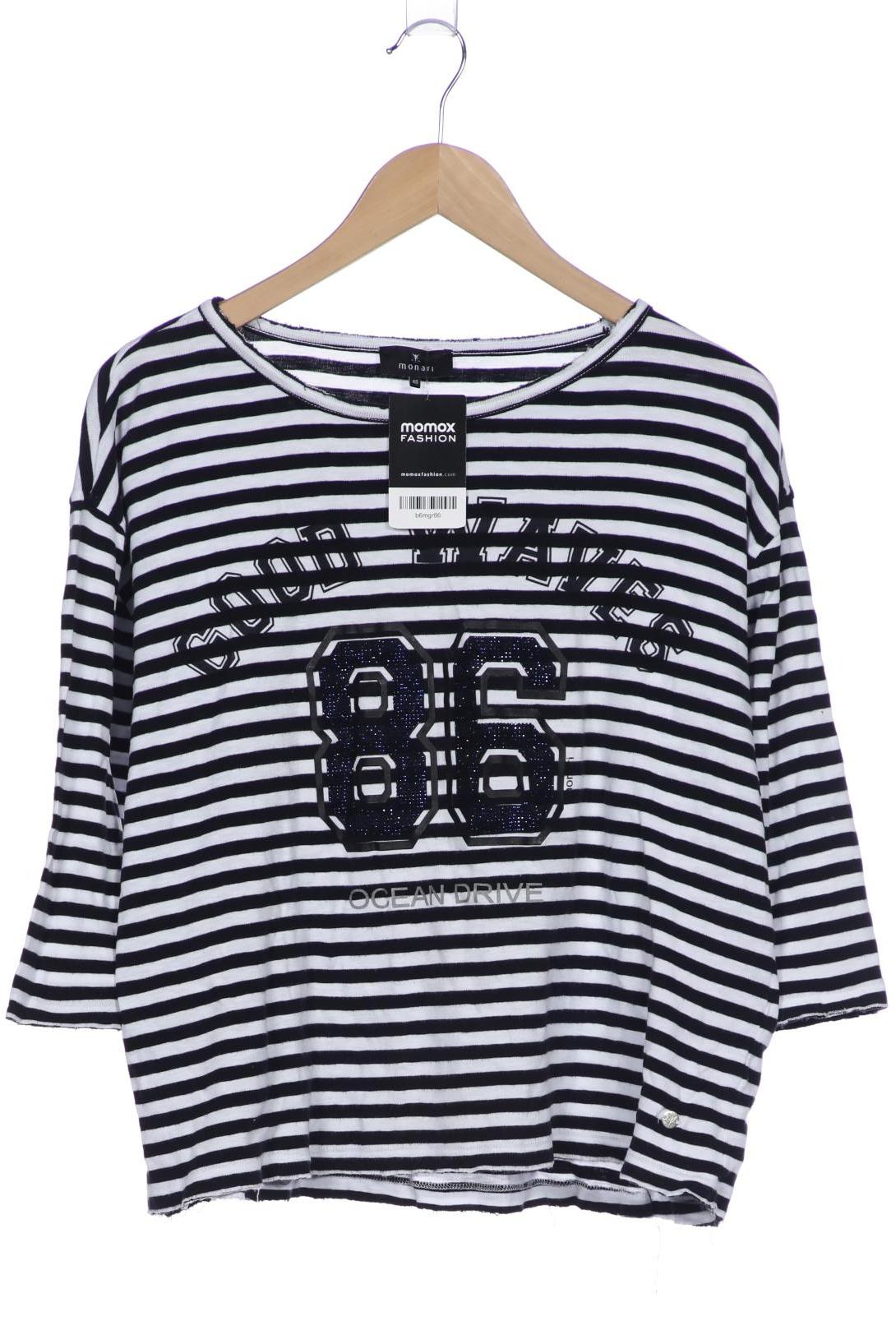 

monari Damen Langarmshirt, weiß, Gr. 40