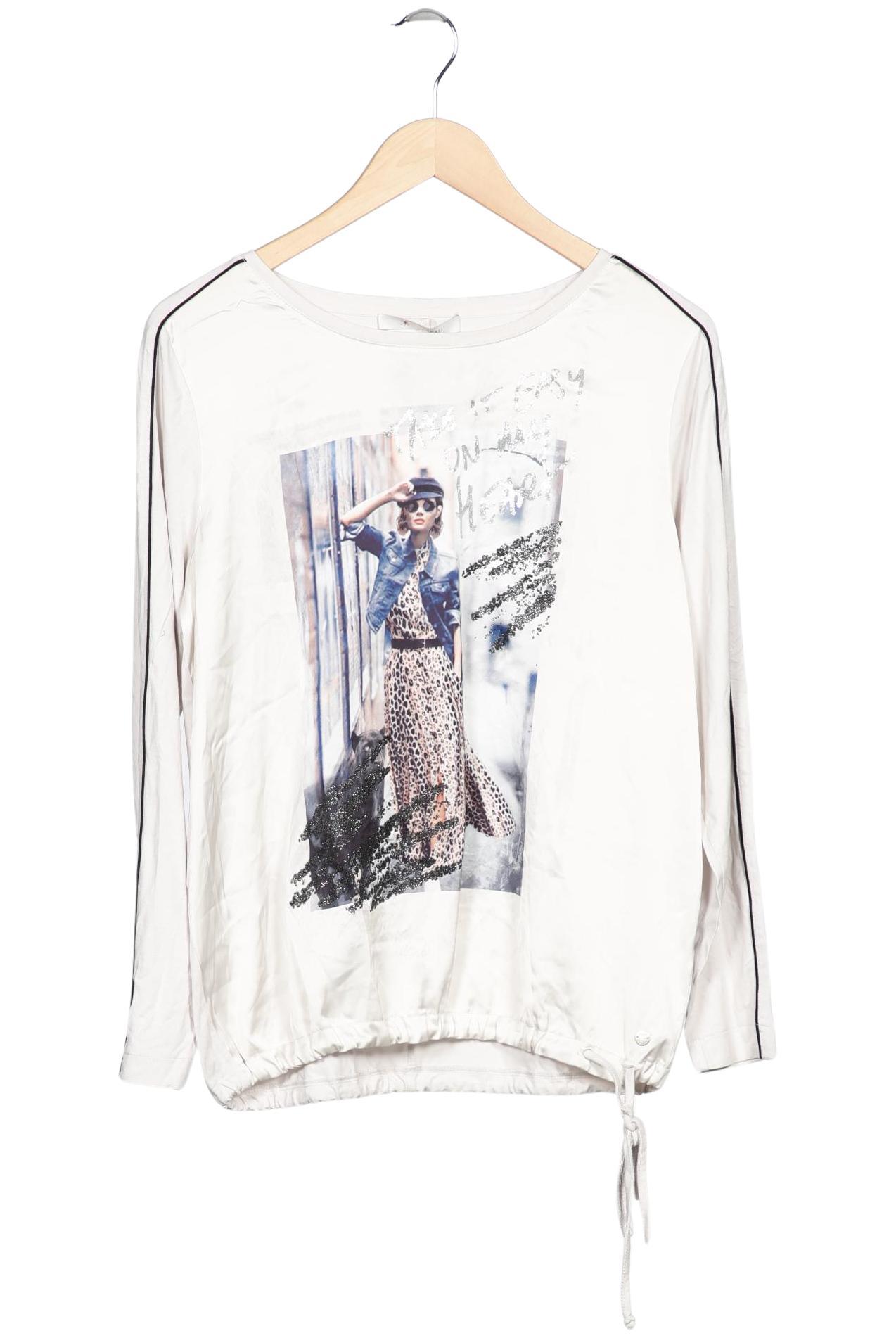 

monari Damen Langarmshirt, cremeweiß, Gr. 40