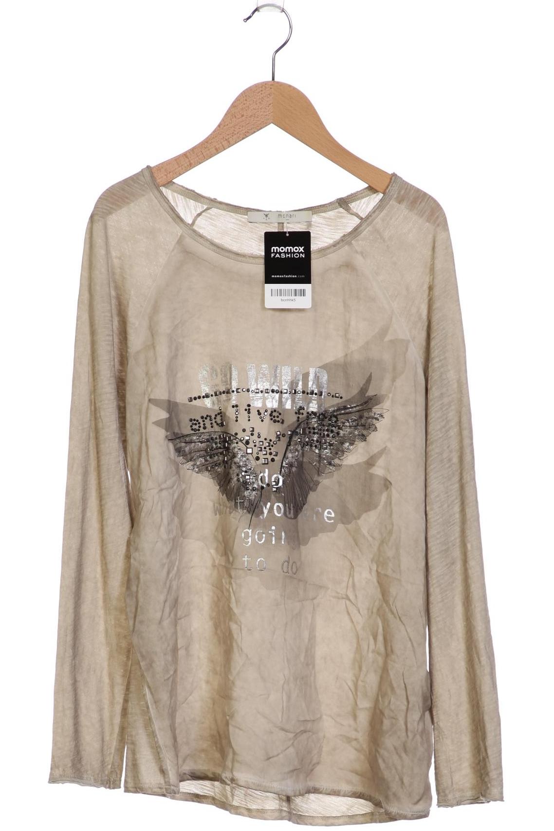 

monari Damen Langarmshirt, braun, Gr. 38