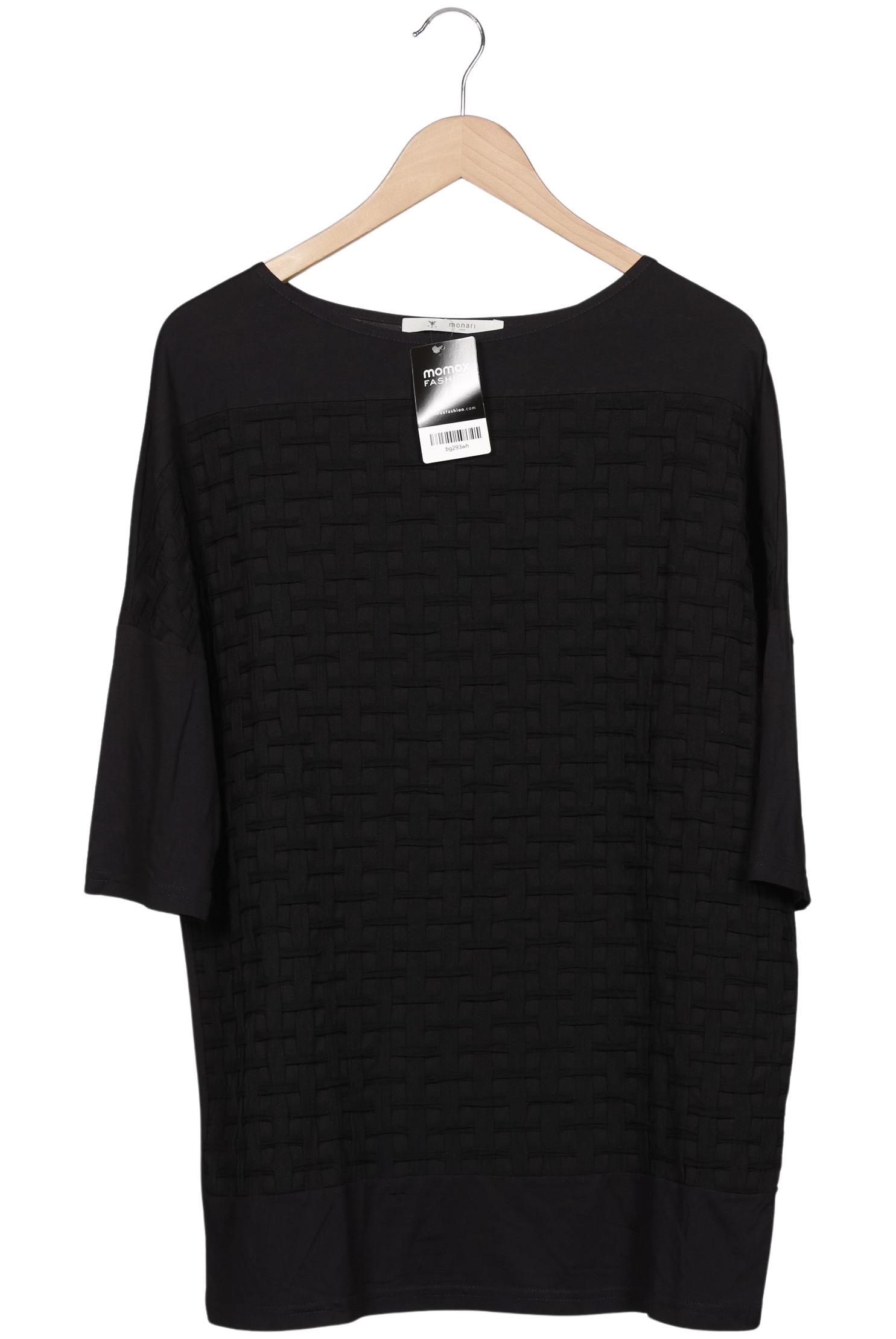 

monari Damen Langarmshirt, schwarz, Gr. 46