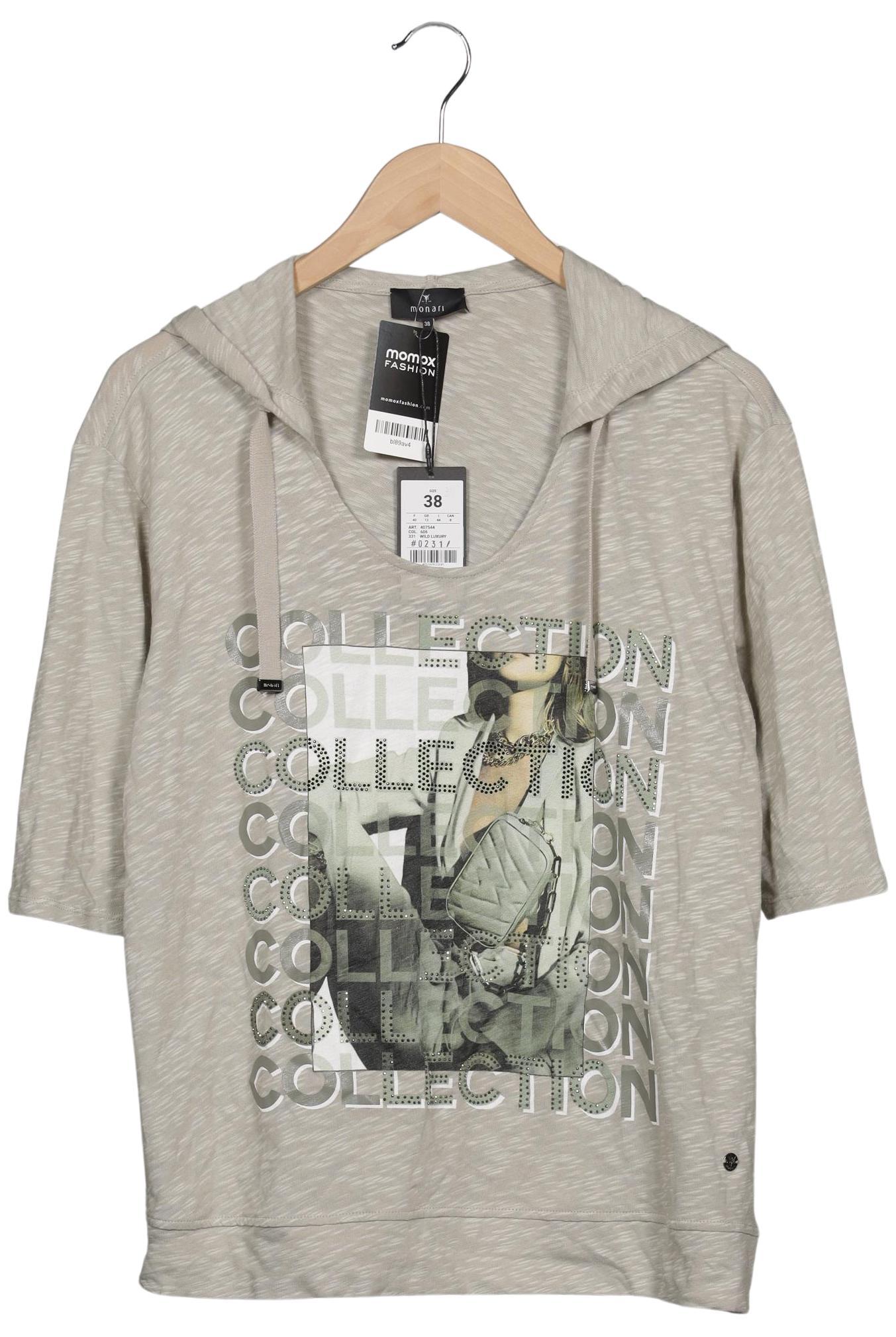 

monari Damen Langarmshirt, grau, Gr. 38