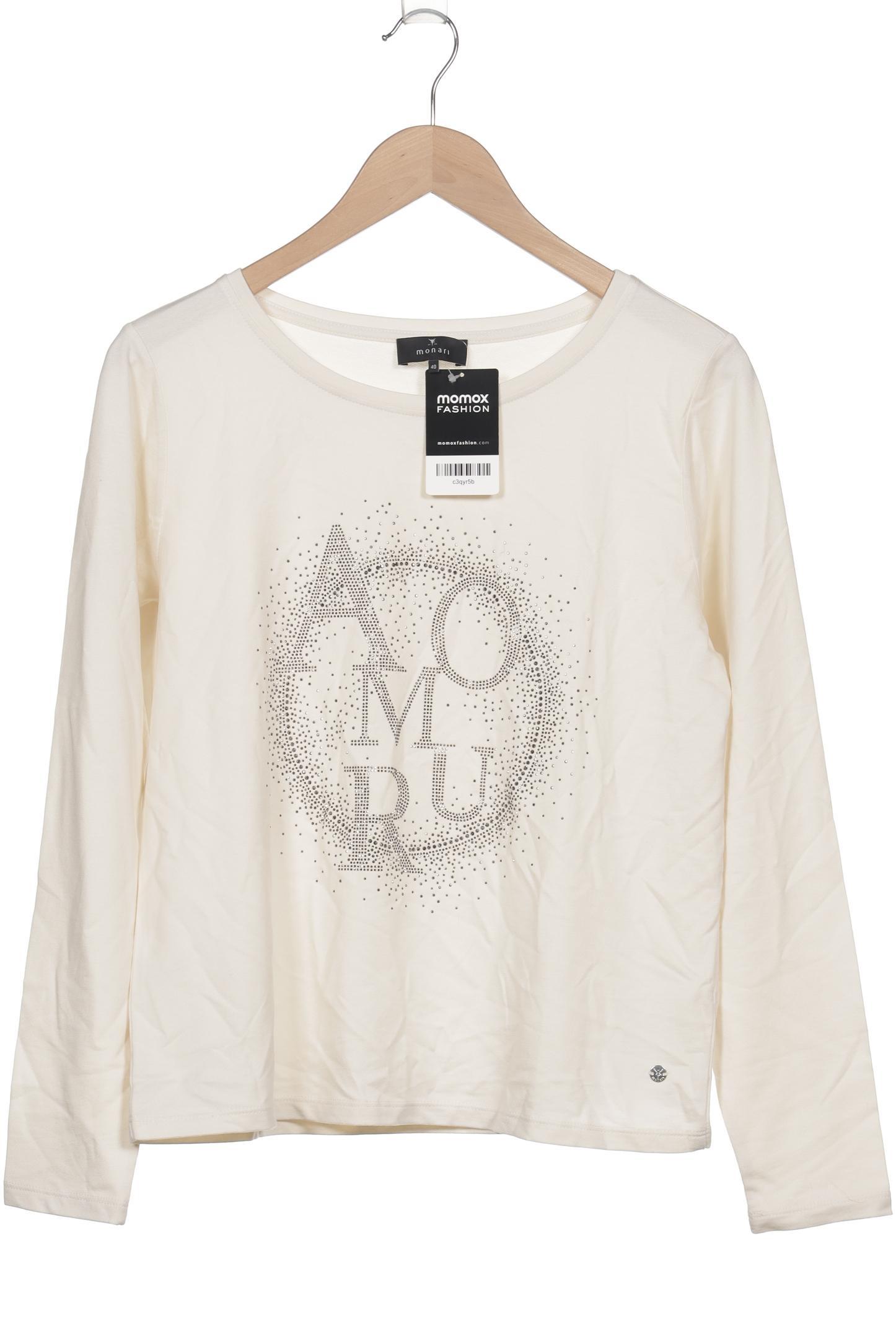 

monari Damen Langarmshirt, cremeweiß, Gr. 40