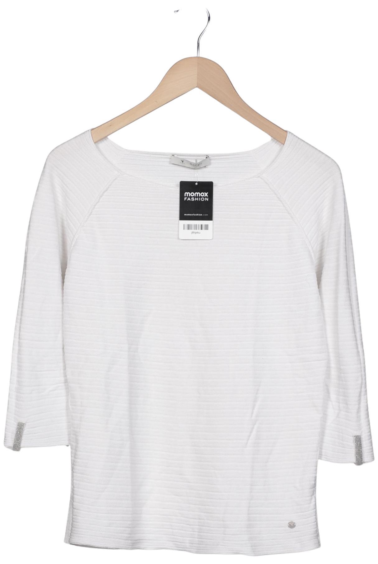 

monari Damen Langarmshirt, weiß, Gr. 38