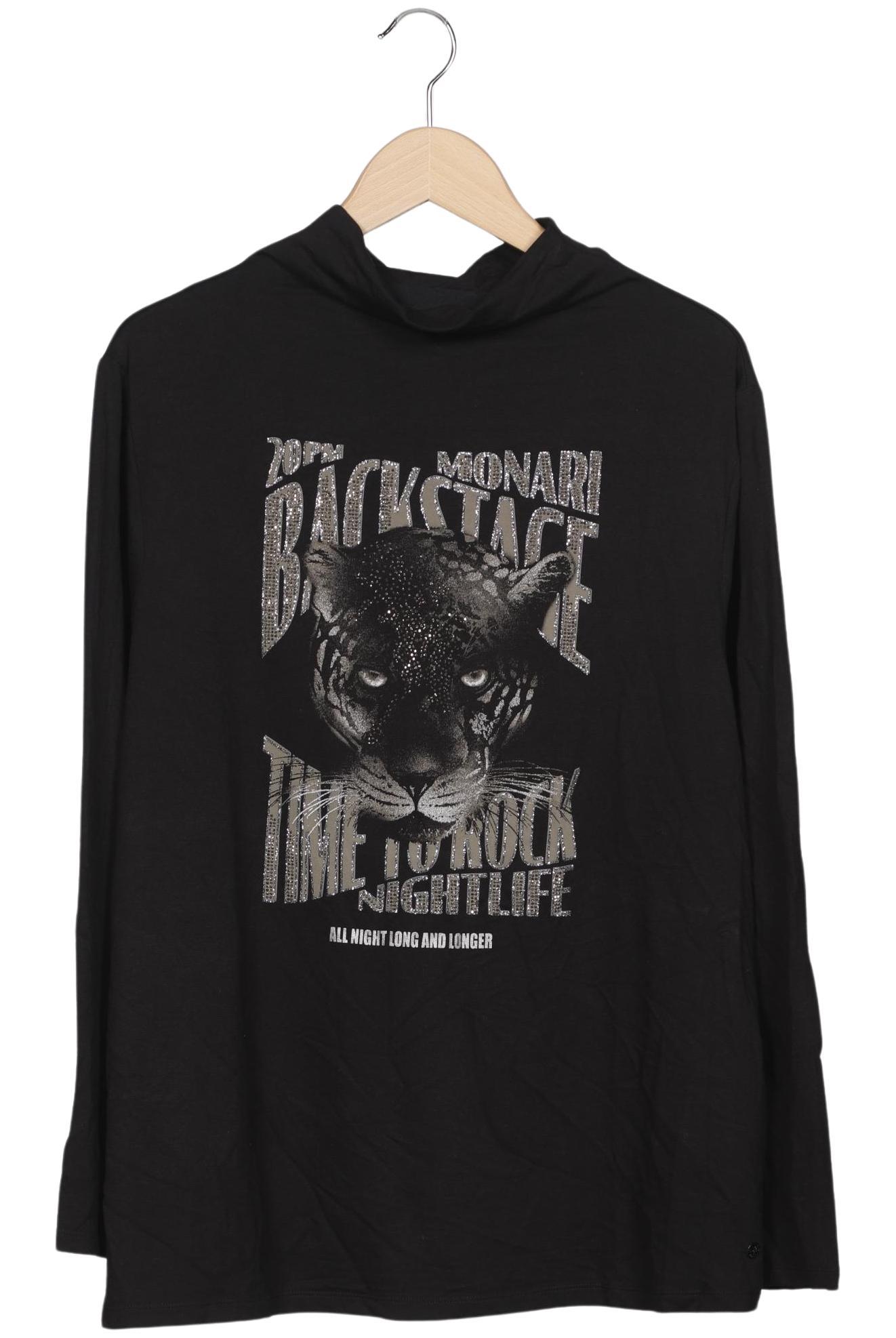 

monari Damen Langarmshirt, schwarz, Gr. 46