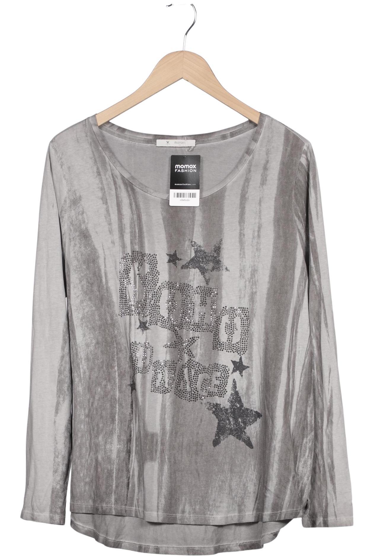 

monari Damen Langarmshirt, grau, Gr. 44
