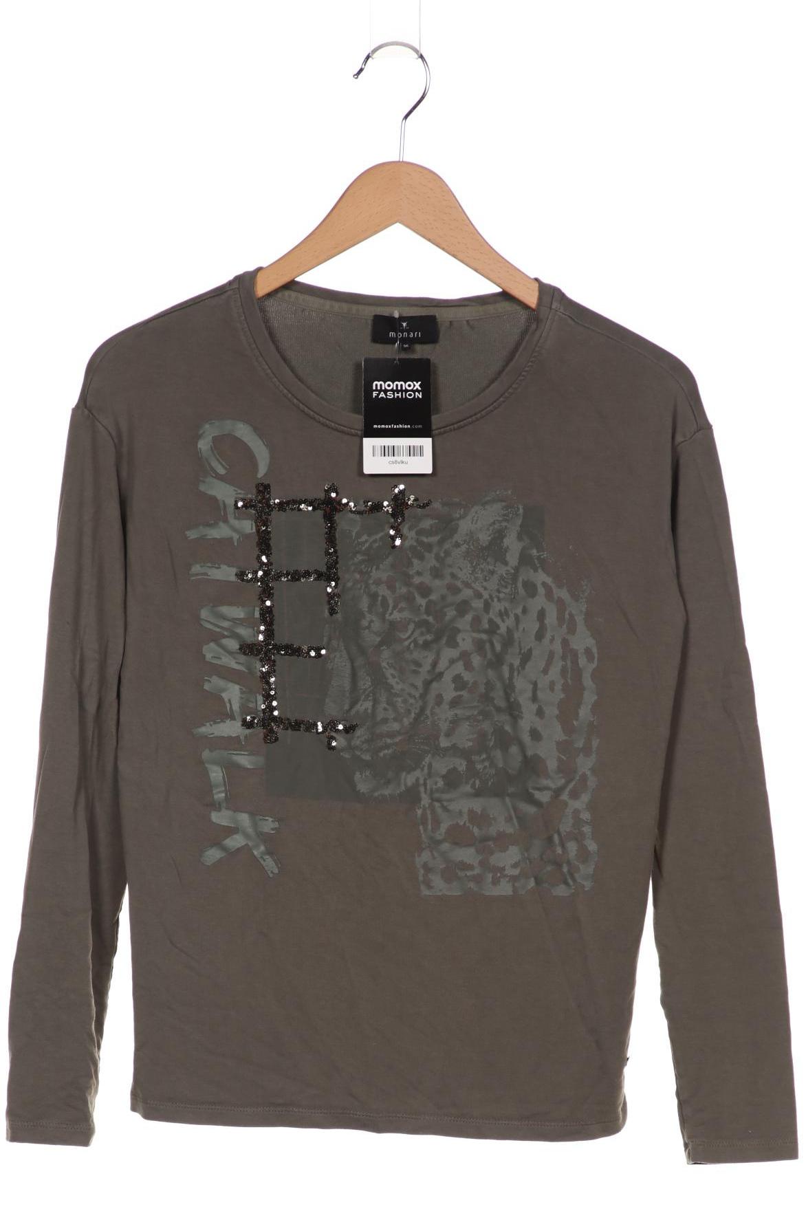 

monari Damen Langarmshirt, grün, Gr. 36