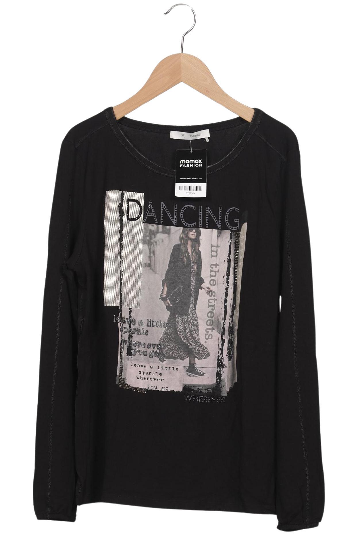 

monari Damen Langarmshirt, schwarz, Gr. 38