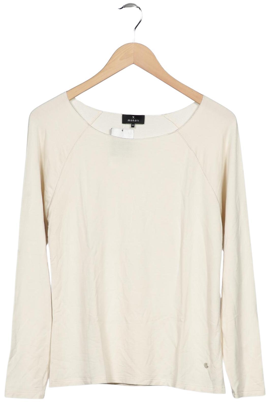 

monari Damen Langarmshirt, cremeweiß, Gr. 40