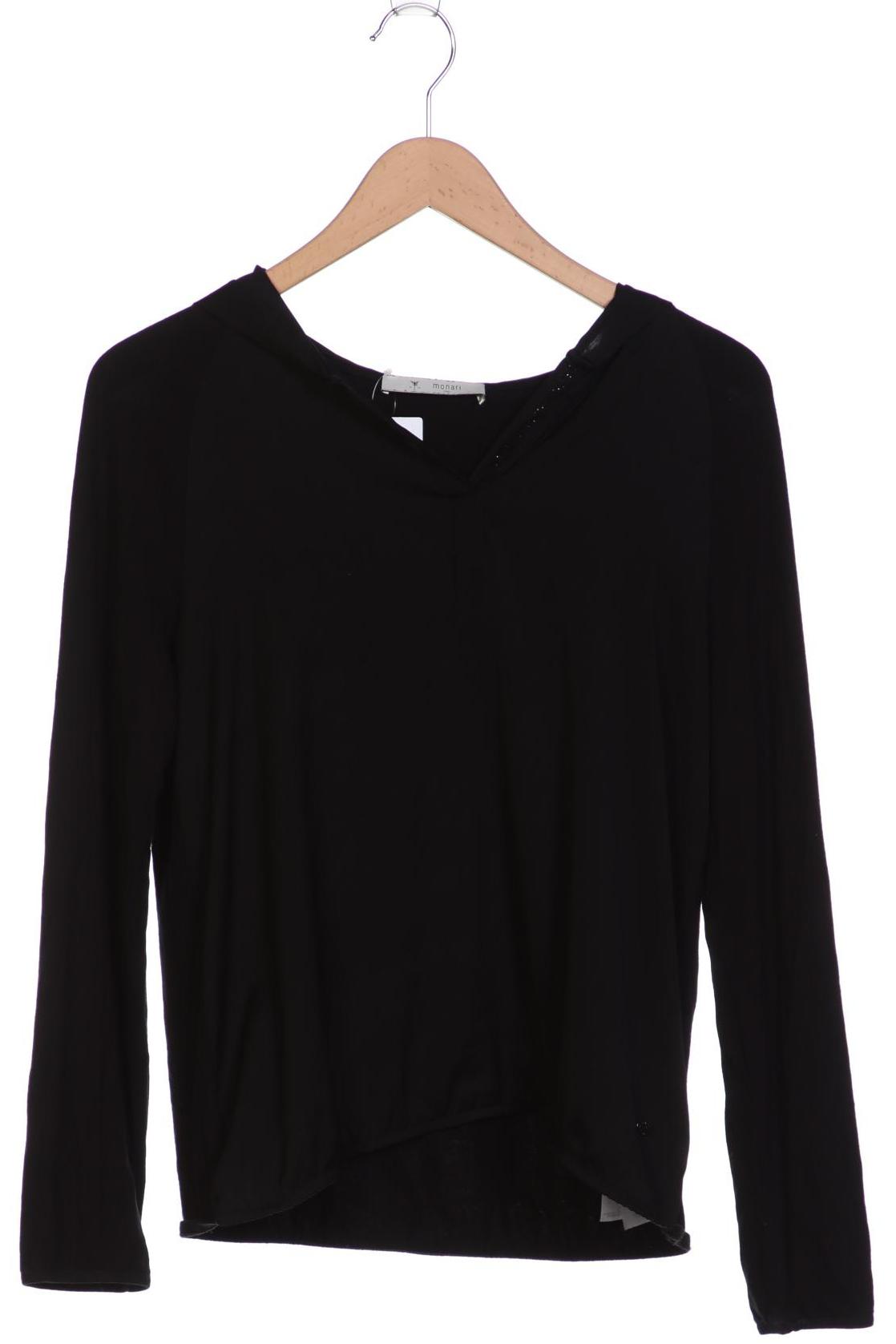 

monari Damen Langarmshirt, schwarz