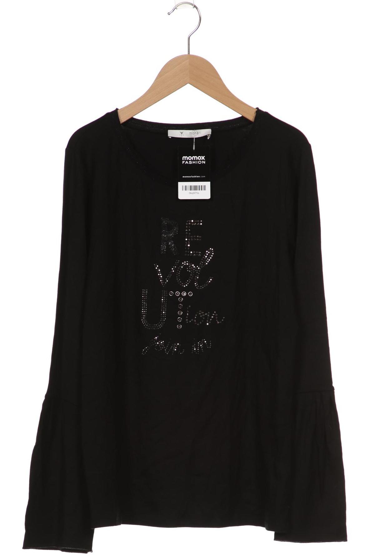 

monari Damen Langarmshirt, schwarz, Gr. 38
