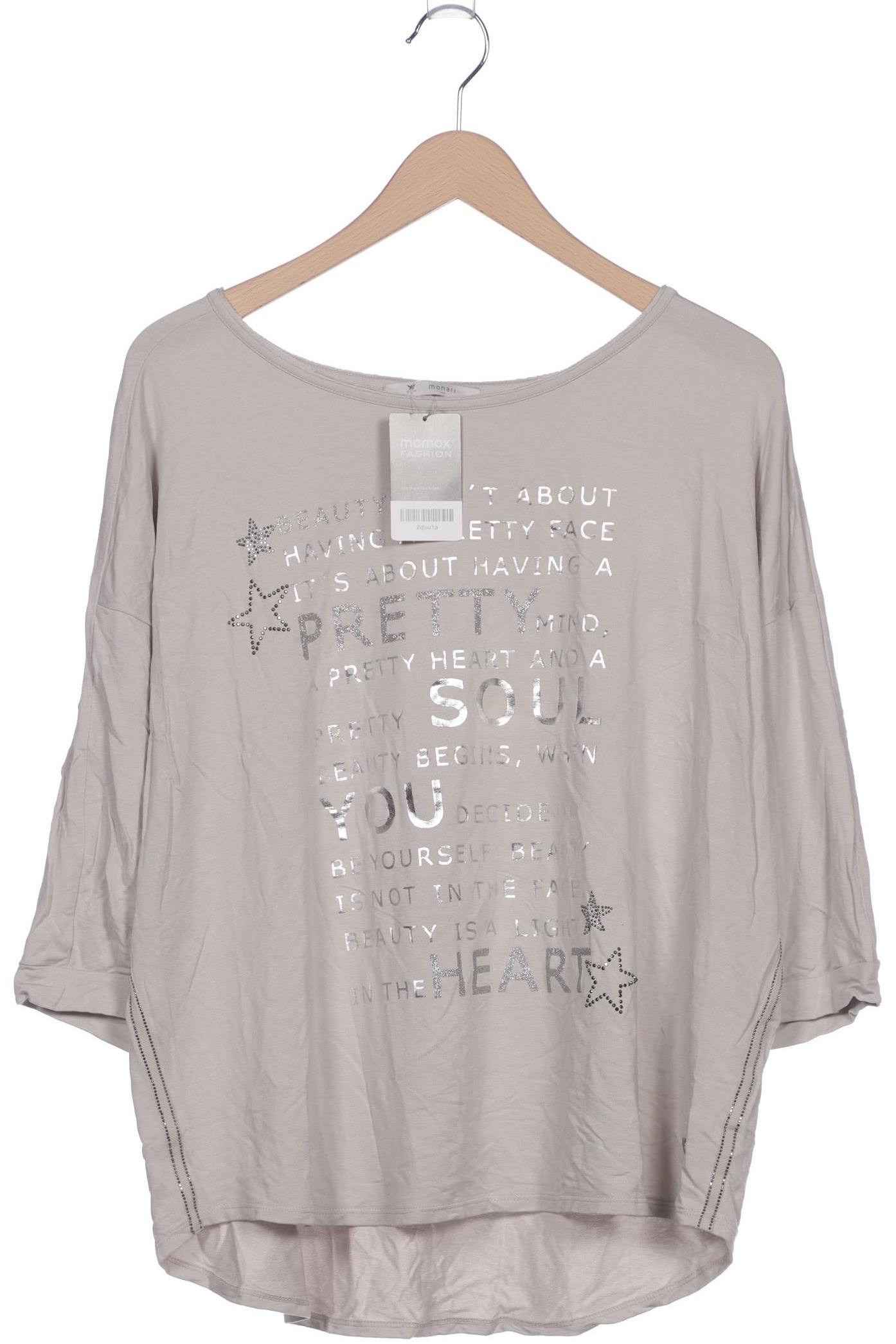

monari Damen Langarmshirt, grau, Gr. 46