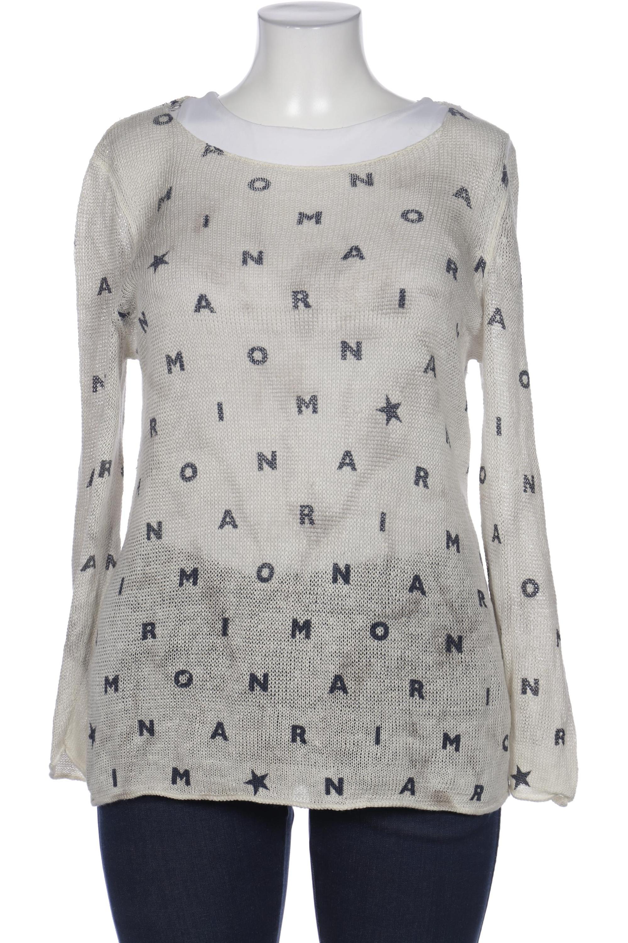 

monari Damen Langarmshirt, cremeweiß