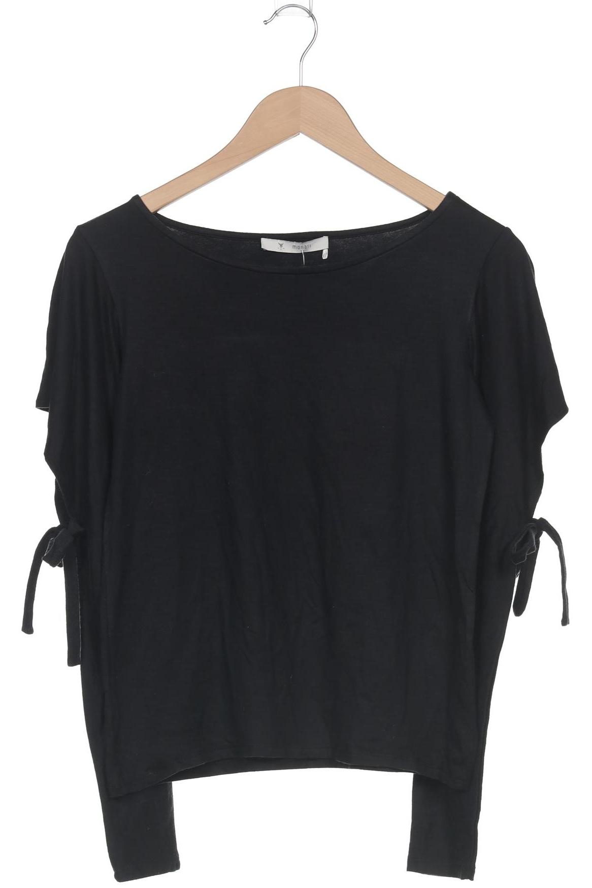 

monari Damen Langarmshirt, schwarz, Gr. 36