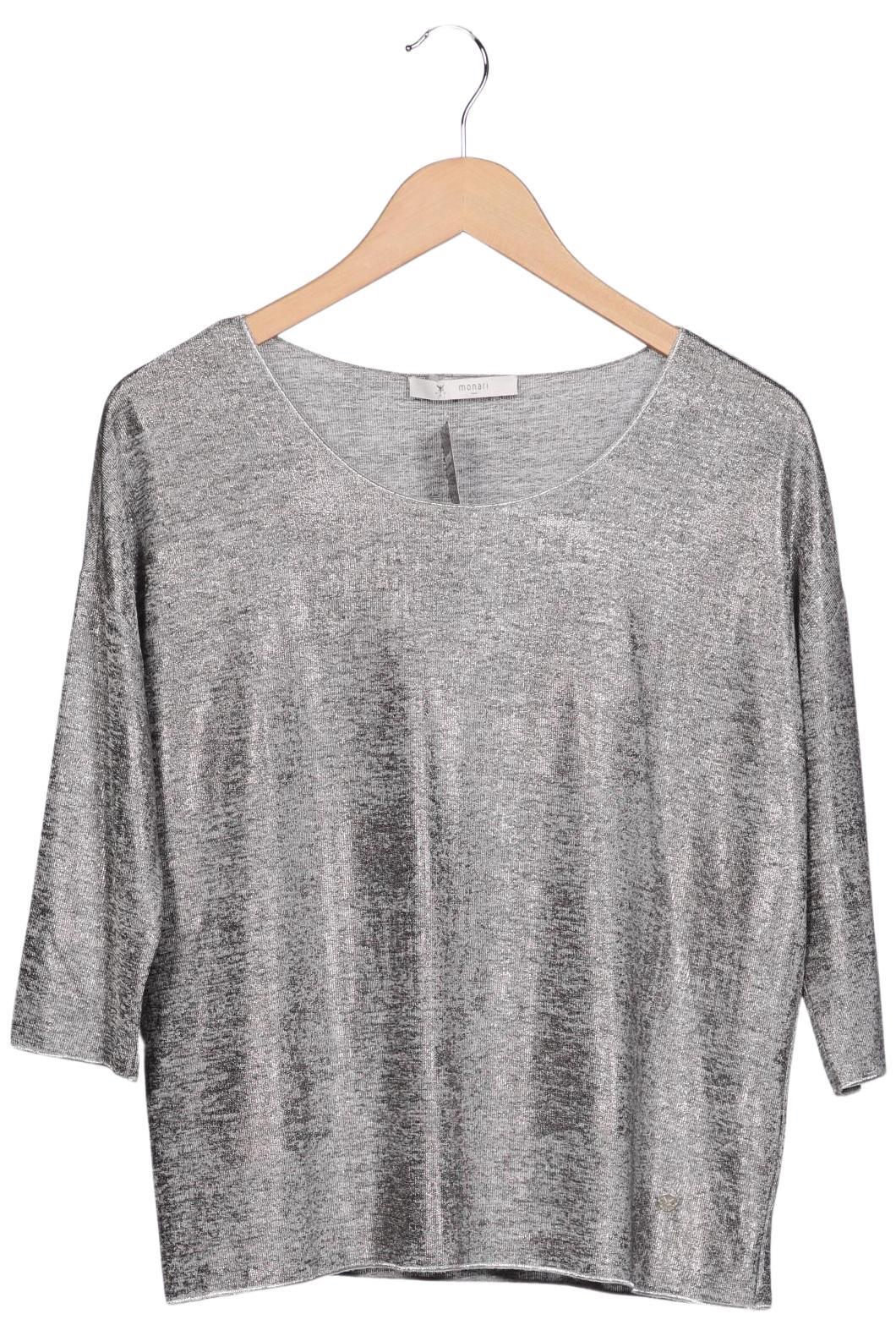 

monari Damen Langarmshirt, grau, Gr. 36