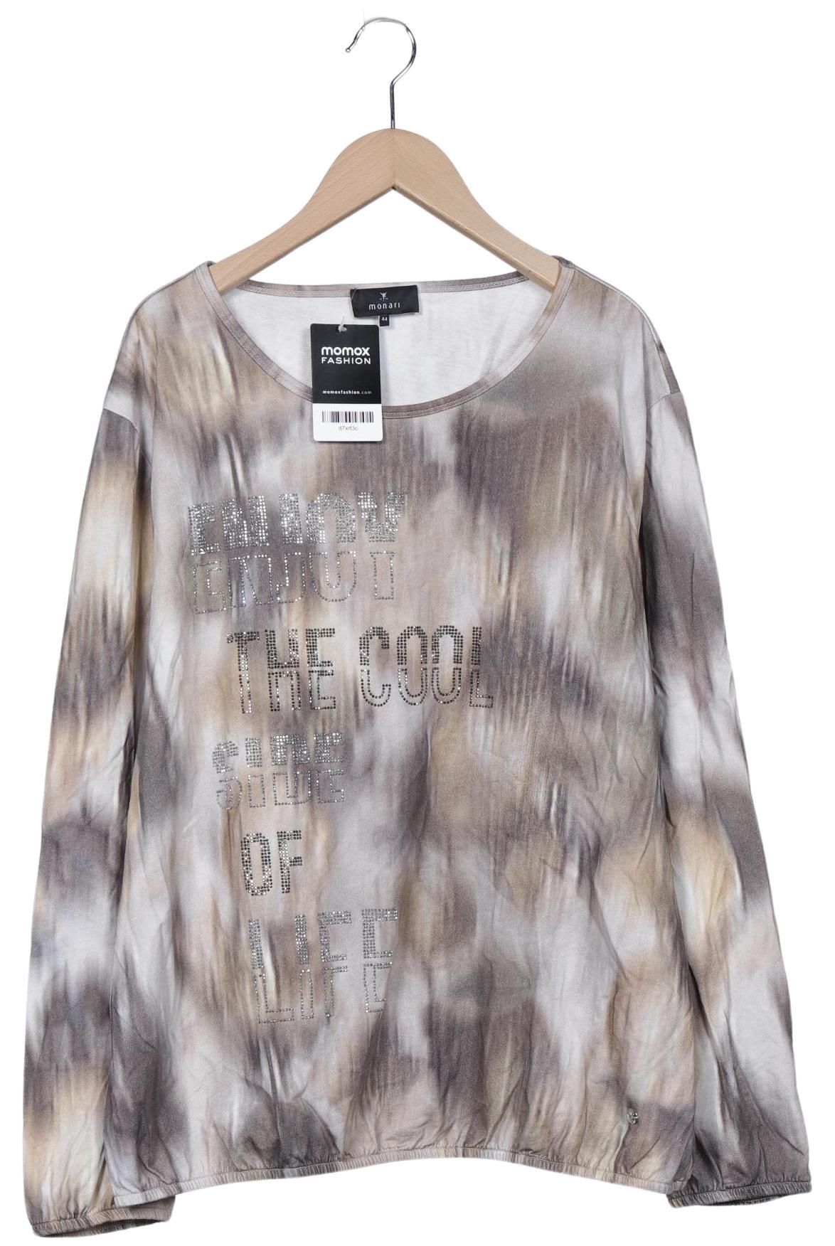 

monari Damen Langarmshirt, grau, Gr. 44
