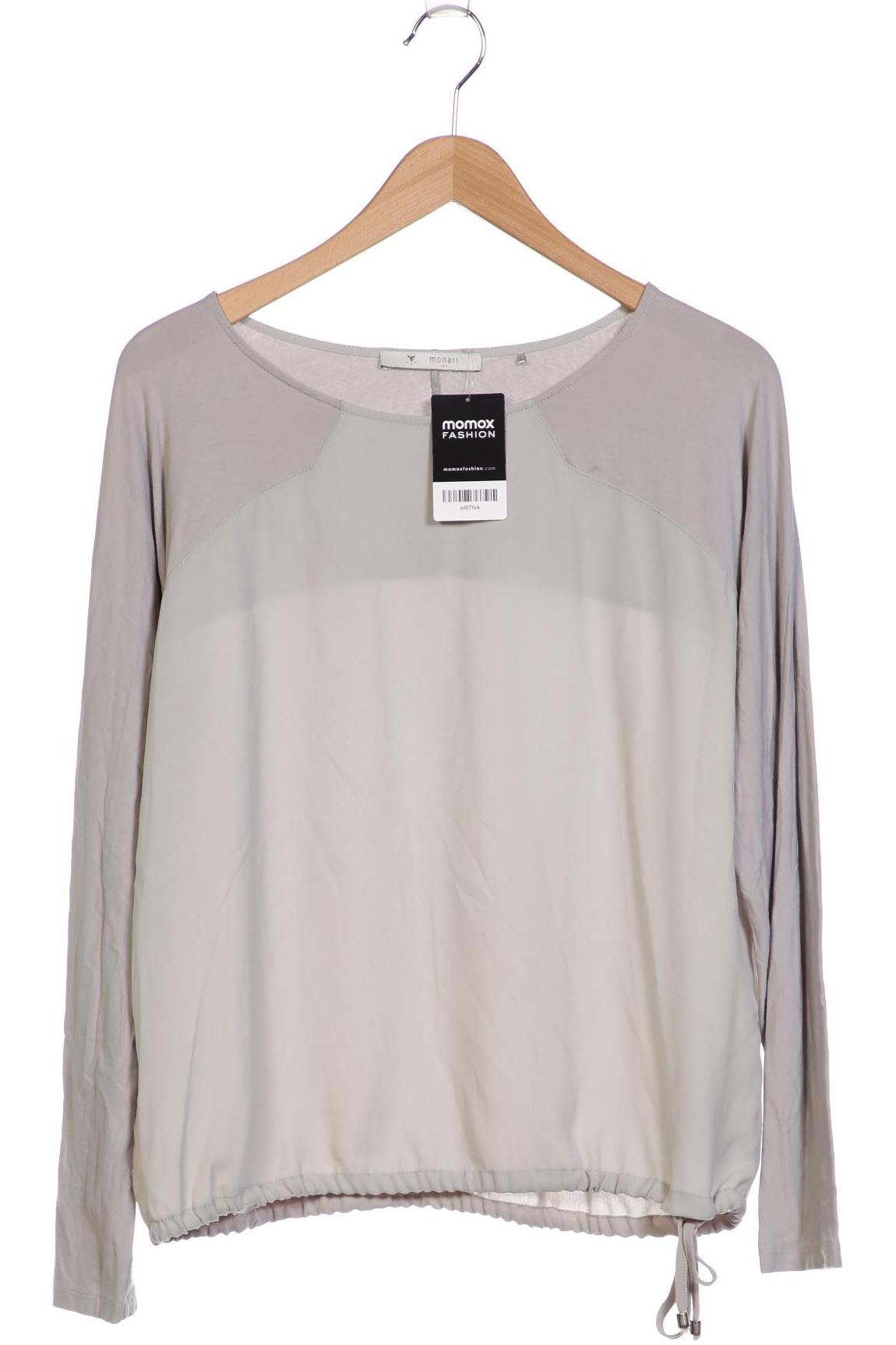 

monari Damen Langarmshirt, grau, Gr. 40