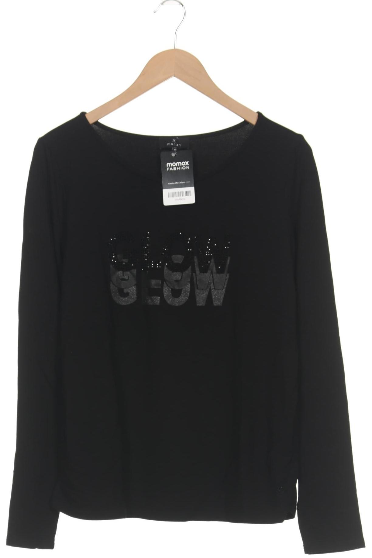 

monari Damen Langarmshirt, schwarz, Gr. 40