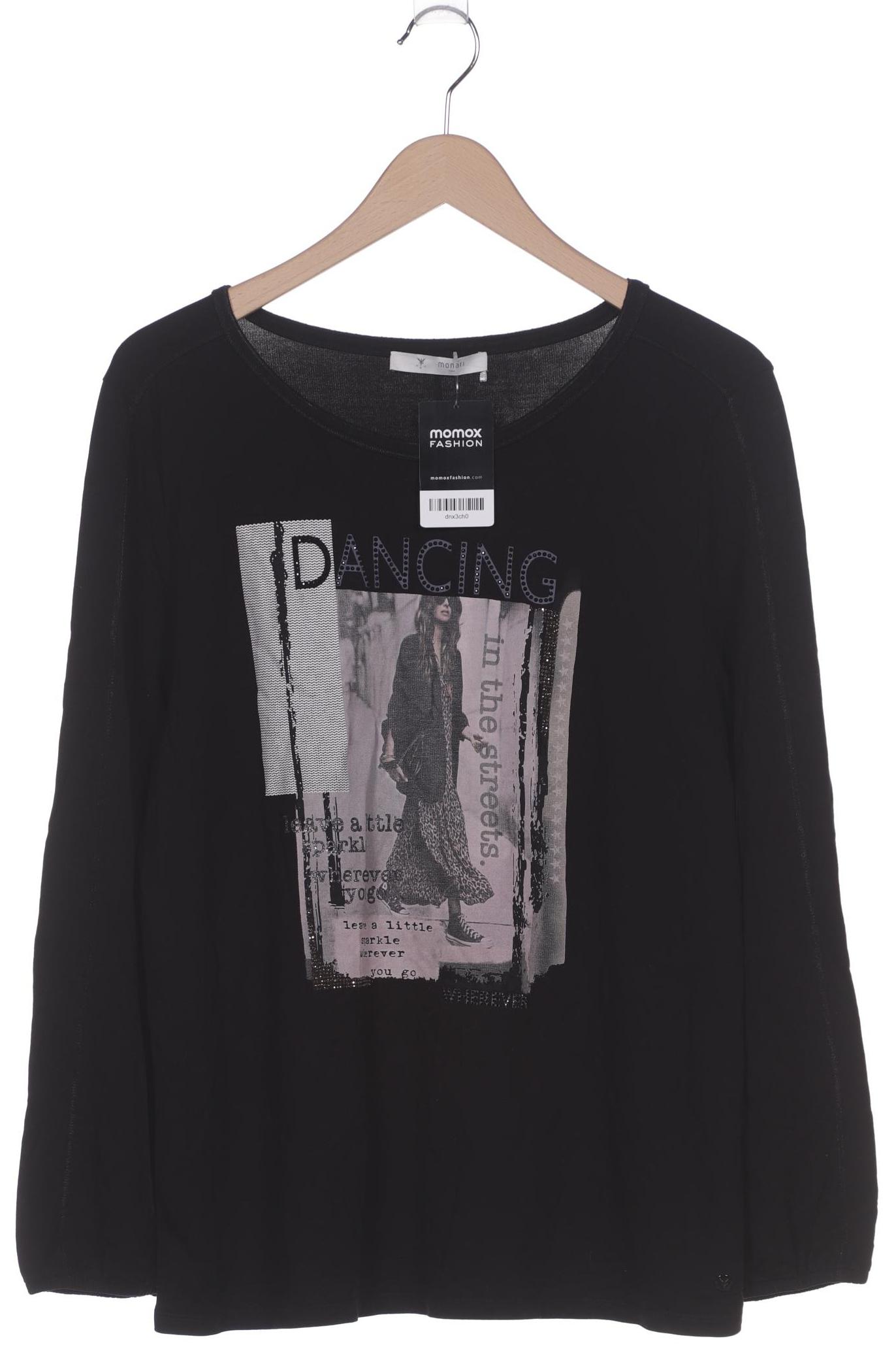 

monari Damen Langarmshirt, schwarz, Gr. 44