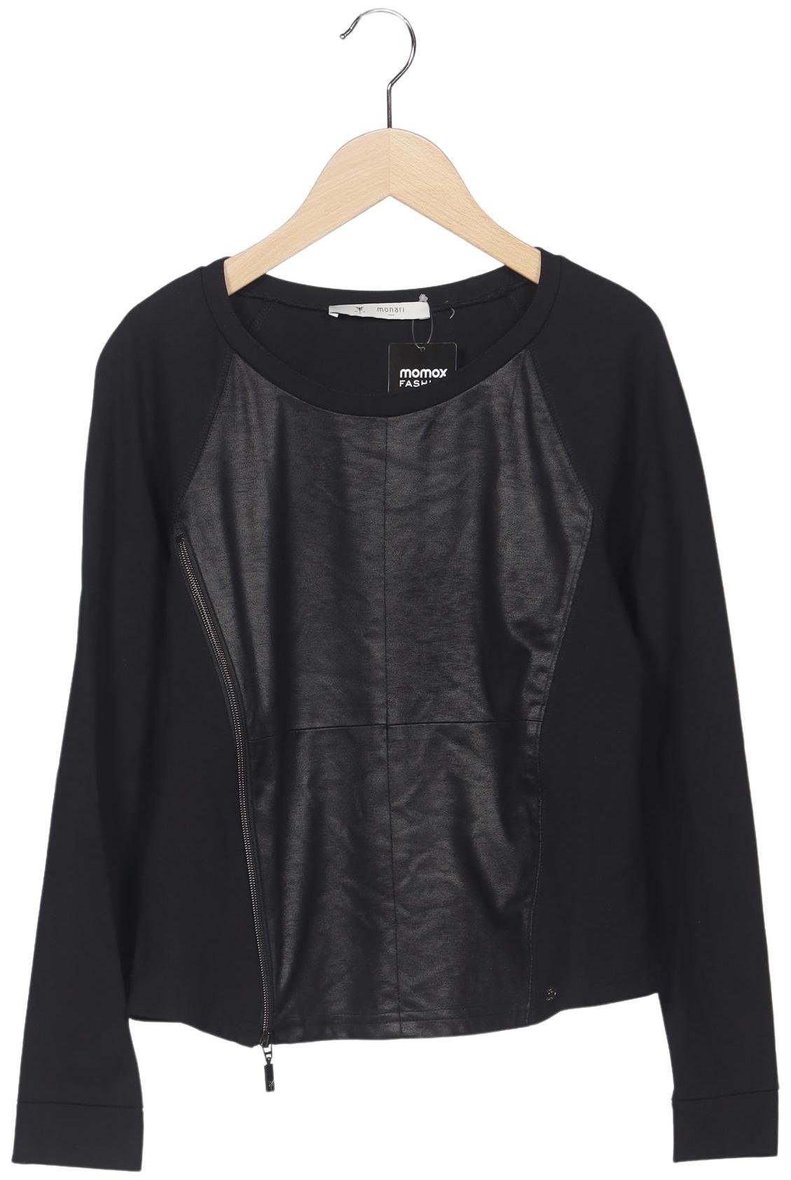 

monari Damen Langarmshirt, schwarz, Gr. 38
