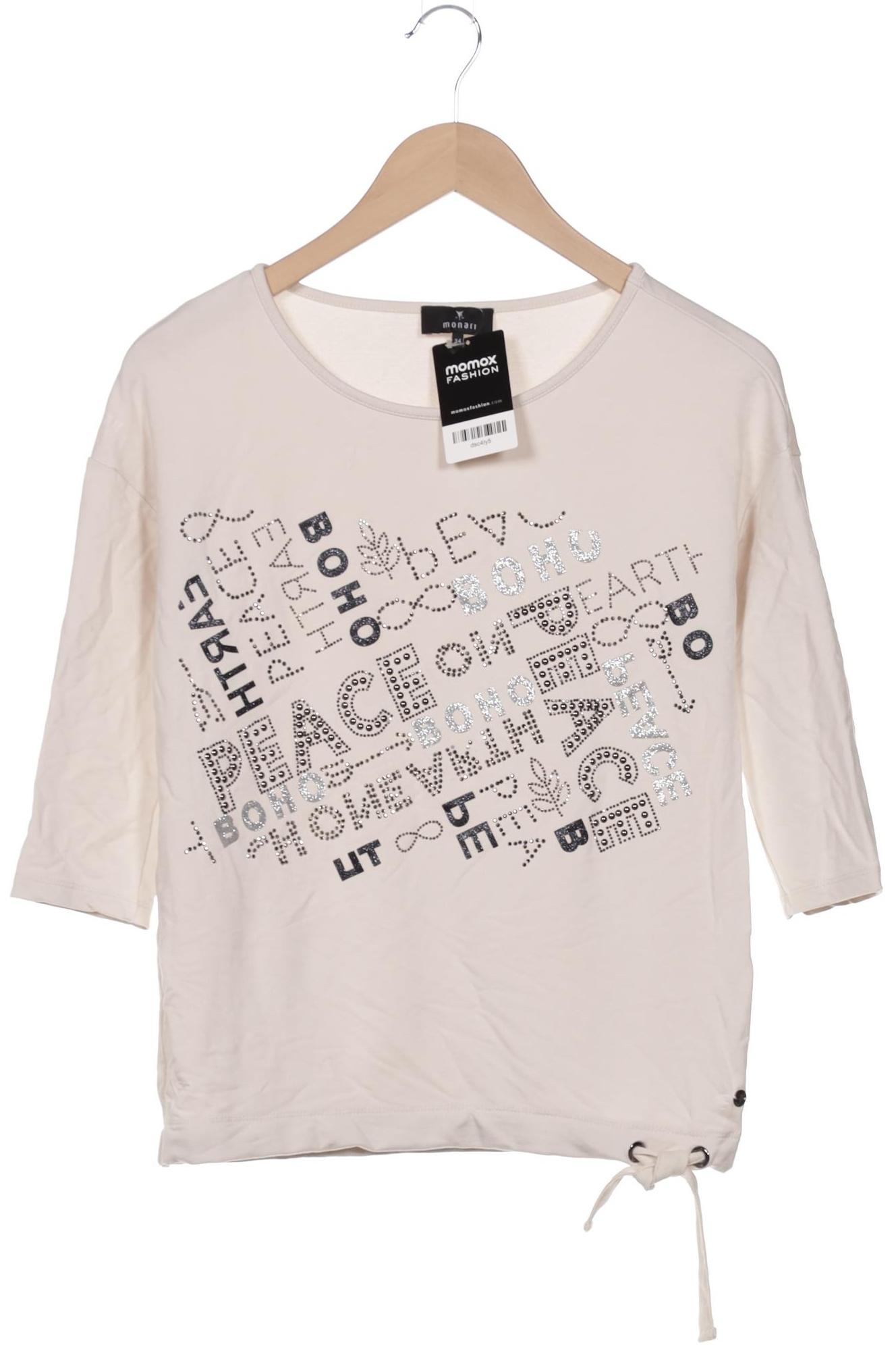 

monari Damen Langarmshirt, cremeweiß, Gr. 34