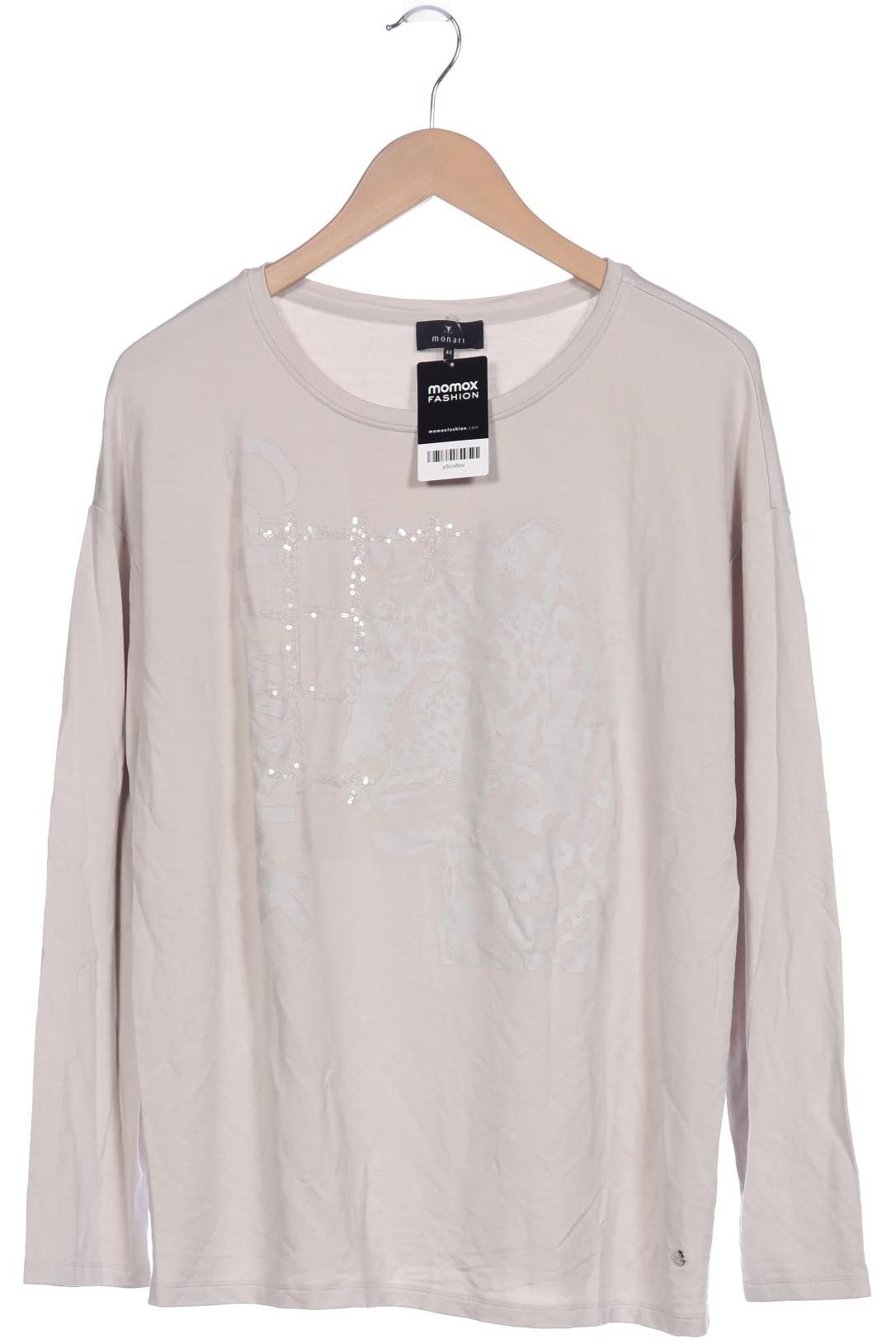 

monari Damen Langarmshirt, cremeweiß, Gr. 44
