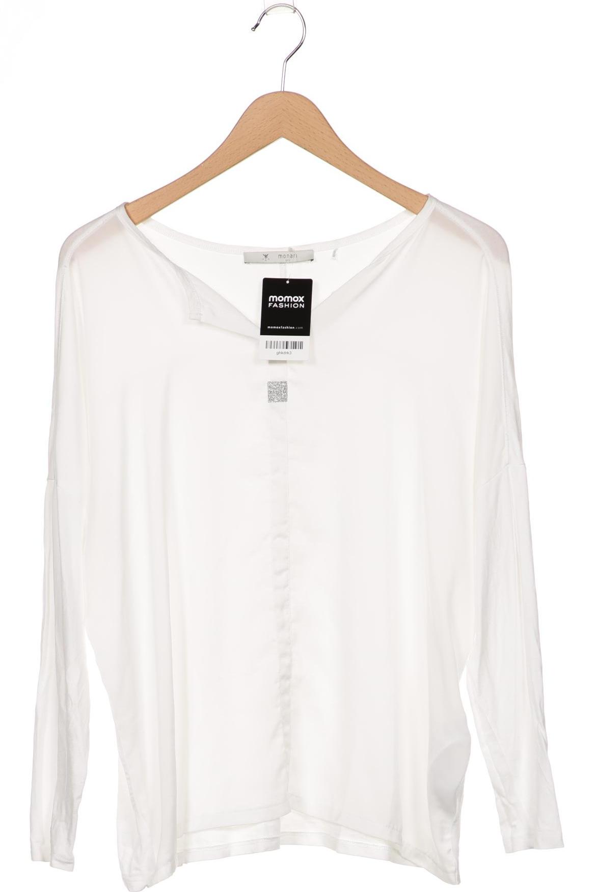 

monari Damen Langarmshirt, weiß