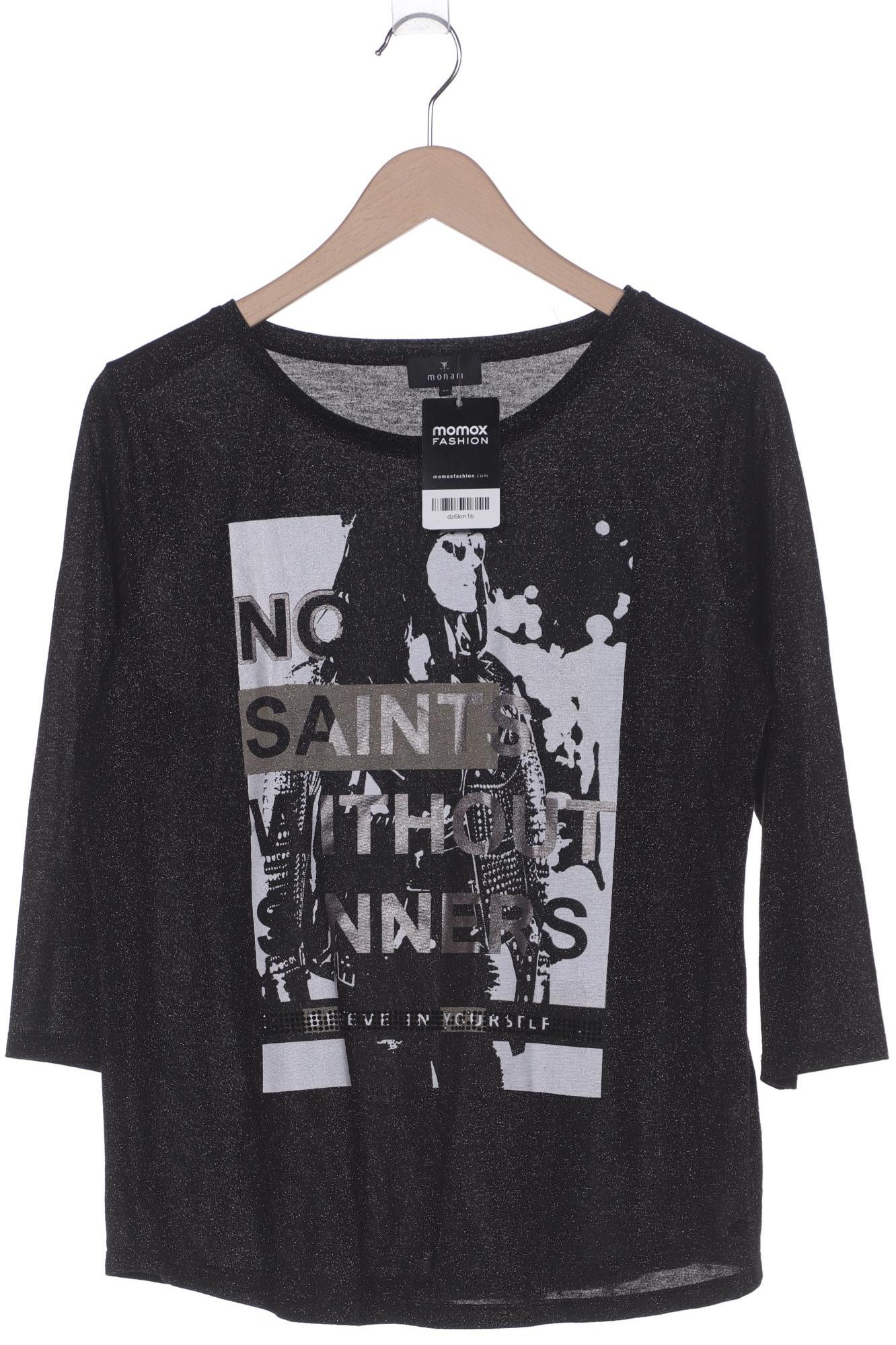 

monari Damen Langarmshirt, schwarz, Gr. 42