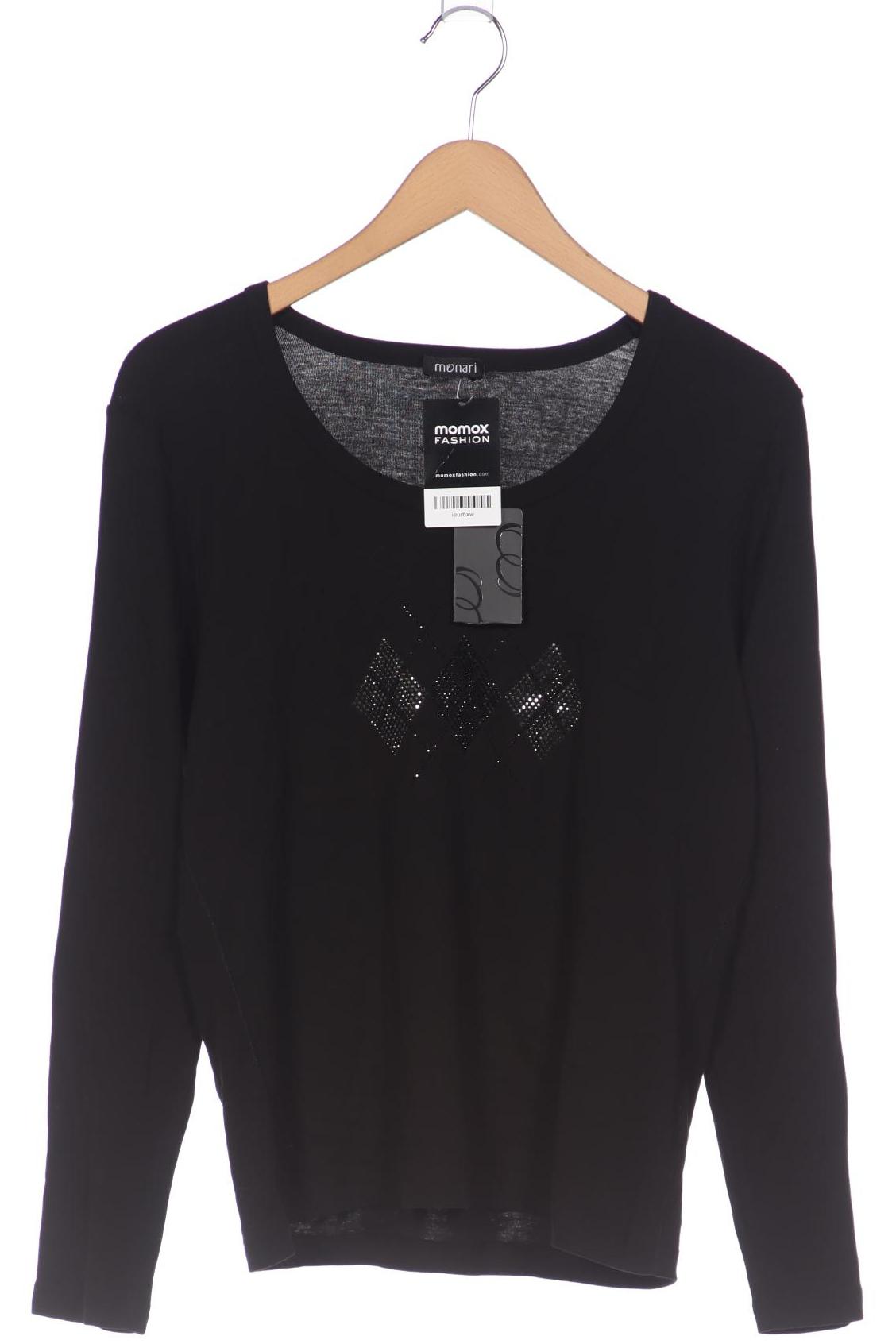 

monari Damen Langarmshirt, schwarz, Gr. 44