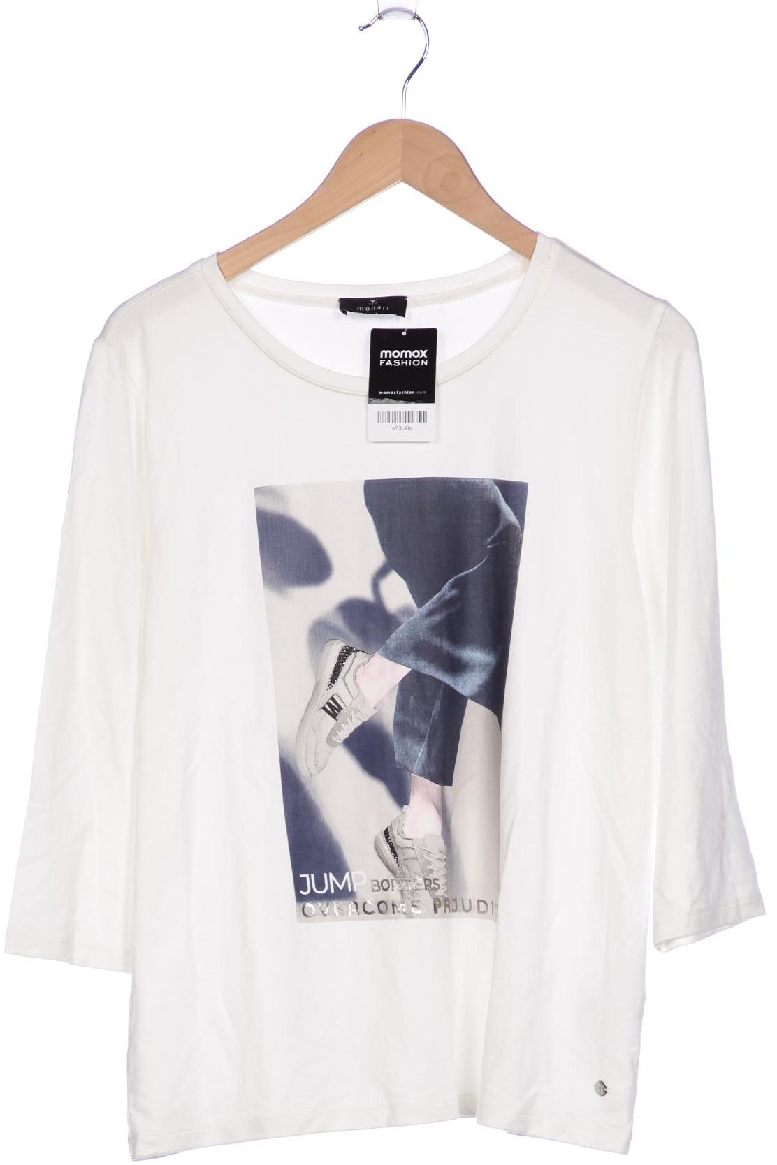 

monari Damen Langarmshirt, weiß, Gr. 40