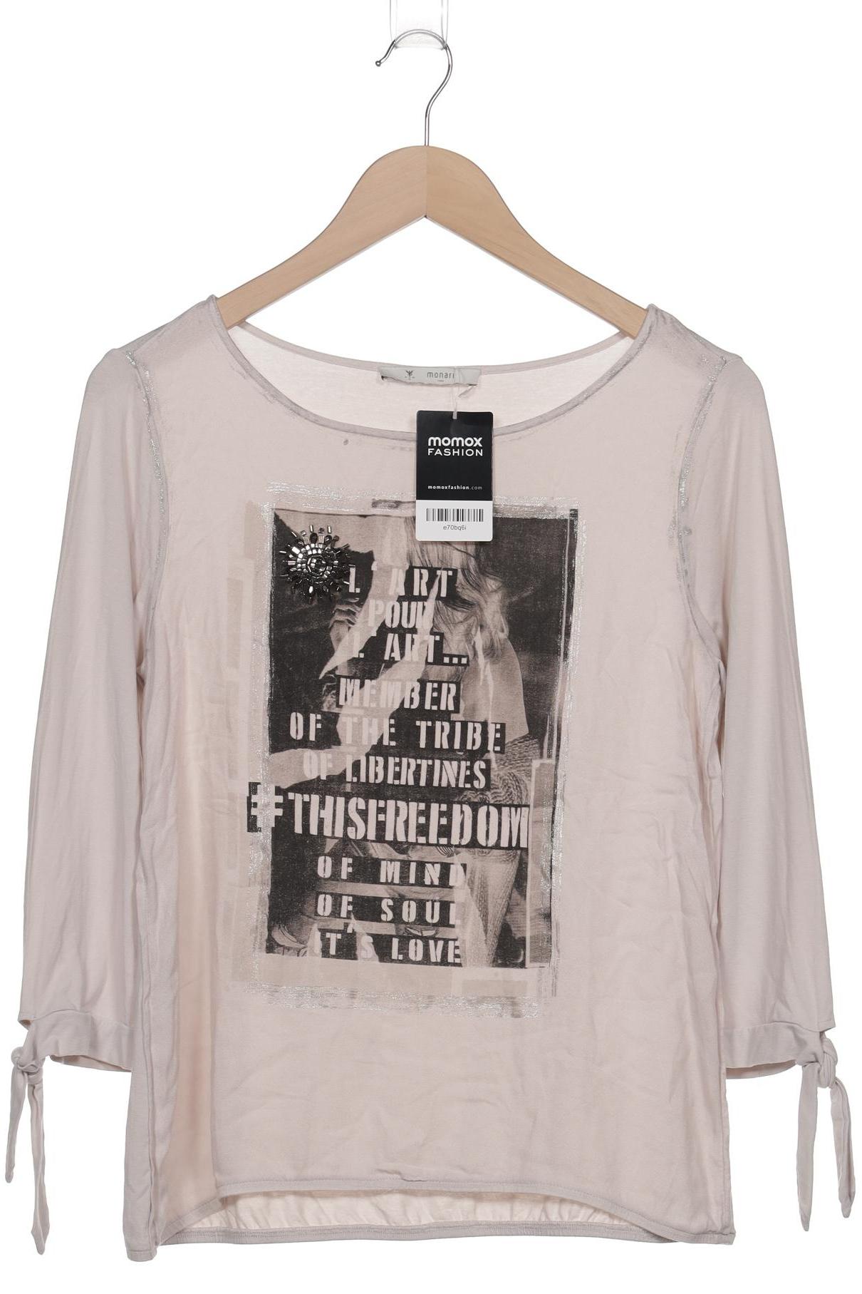 

monari Damen Langarmshirt, cremeweiß, Gr. 38