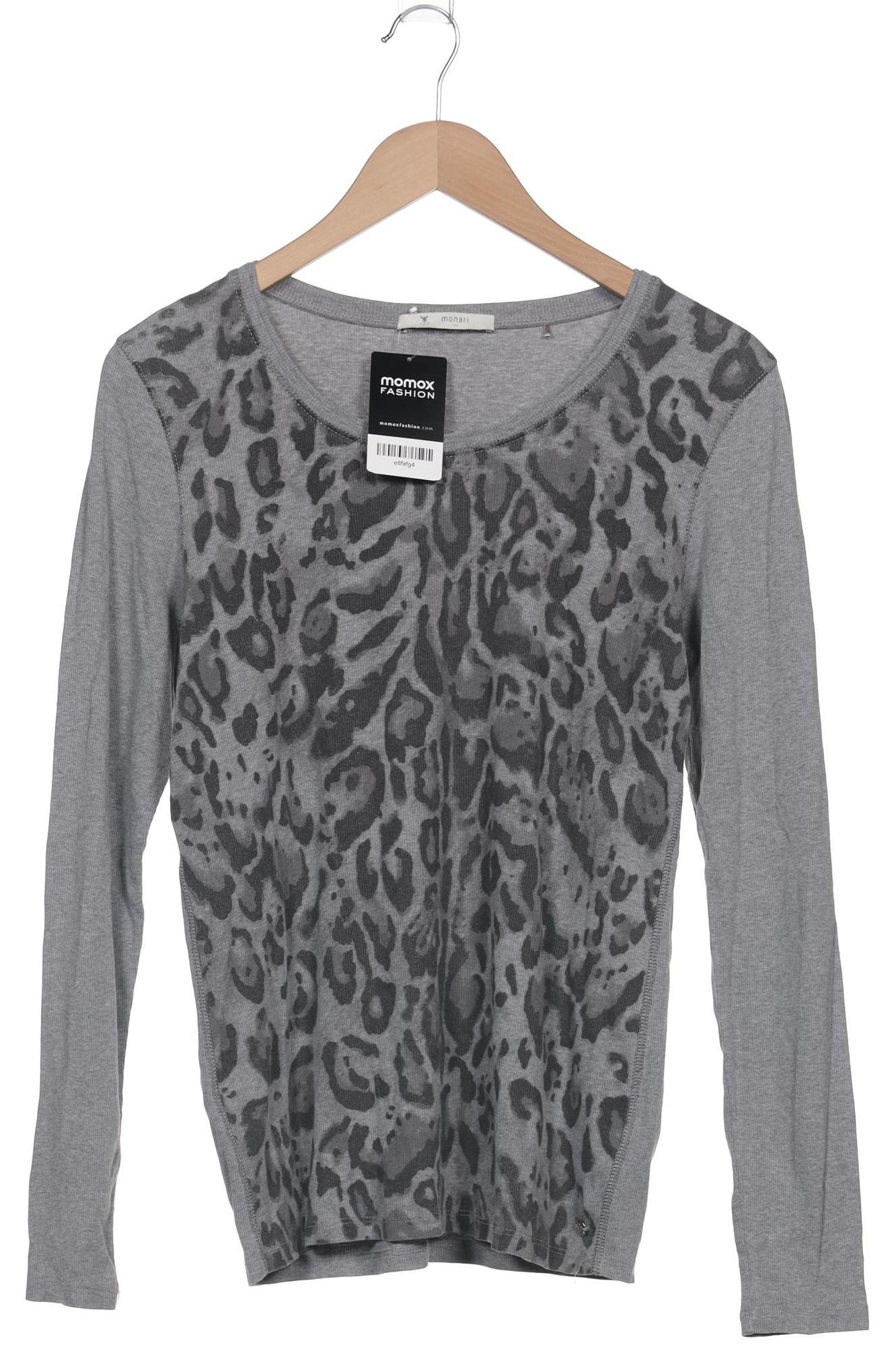 

monari Damen Langarmshirt, grau, Gr. 38