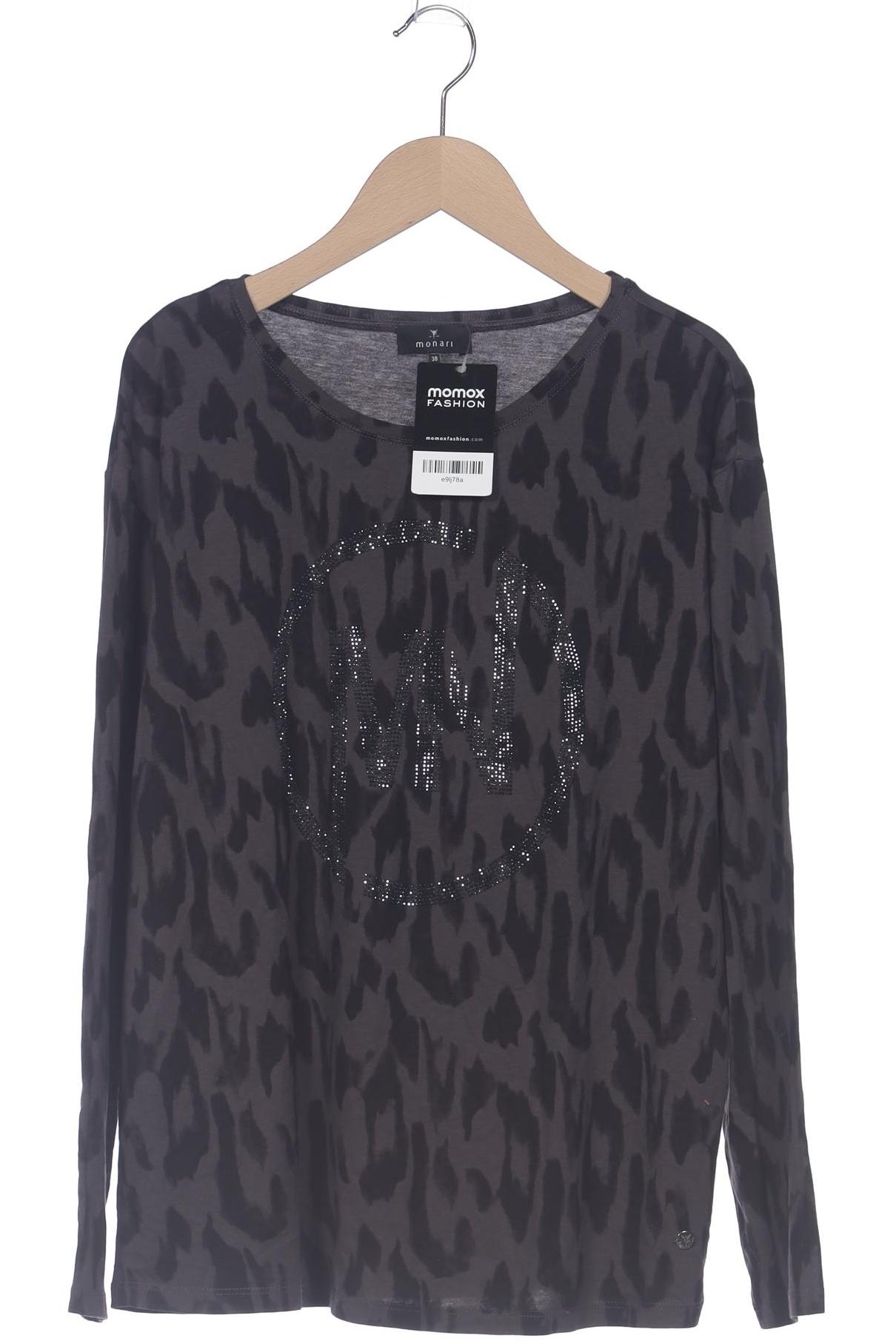 

monari Damen Langarmshirt, grau, Gr. 38