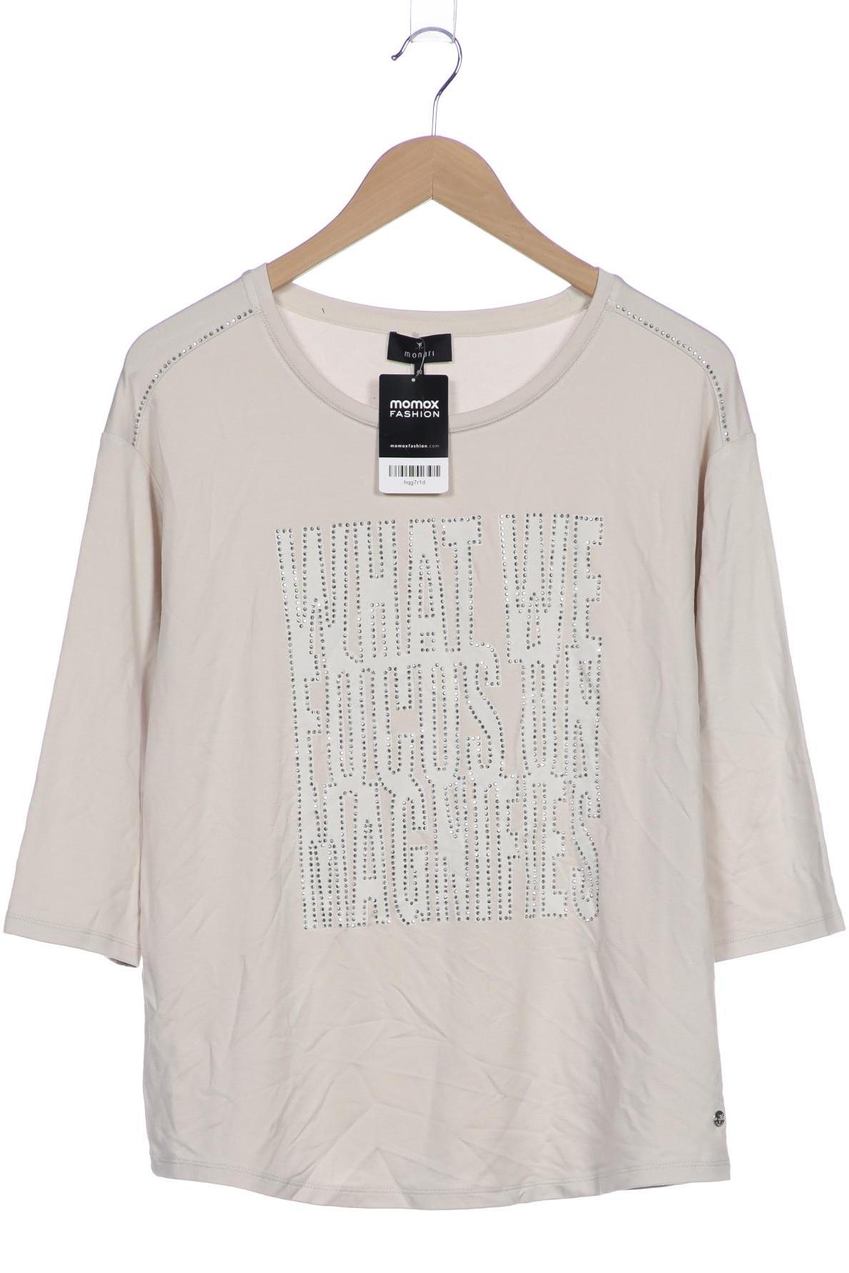 

monari Damen Langarmshirt, beige, Gr. 40