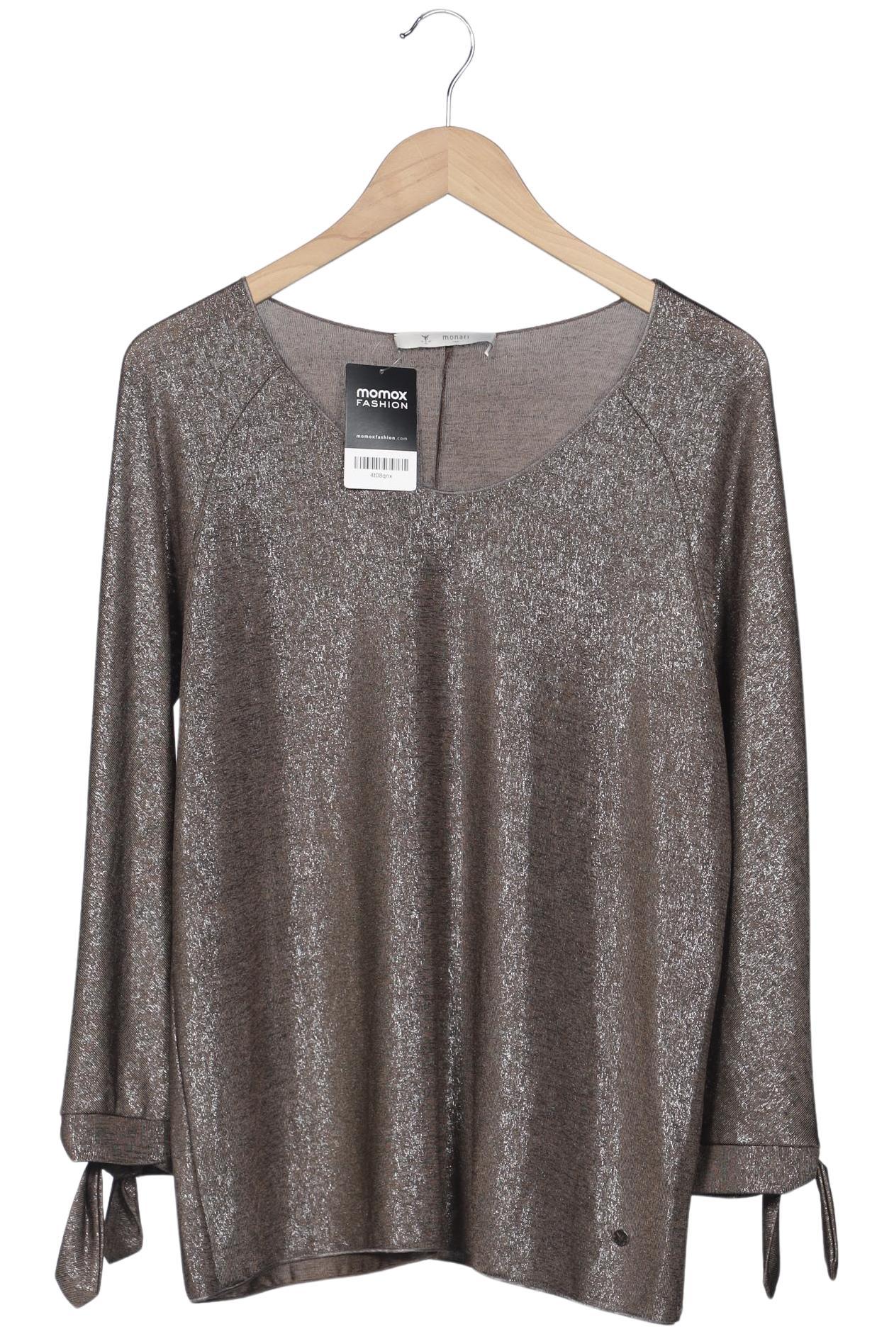 

monari Damen Langarmshirt, braun, Gr. 42