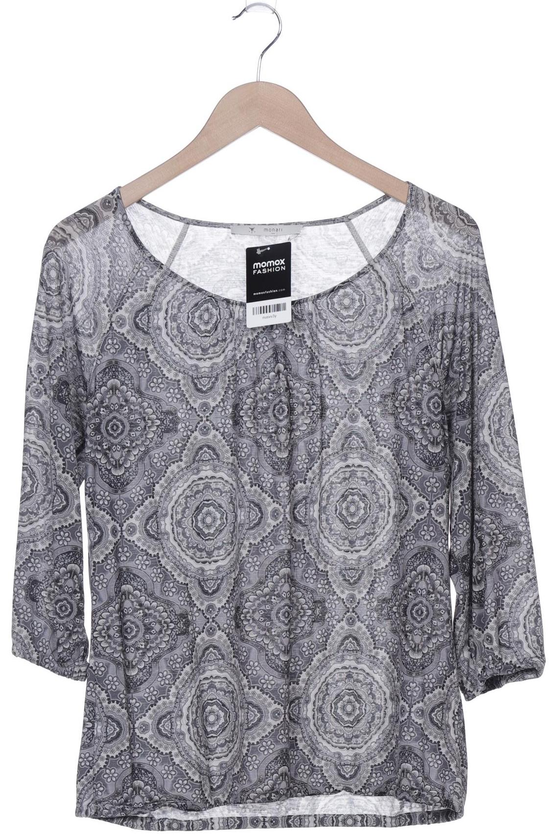 

monari Damen Langarmshirt, grau, Gr. 40