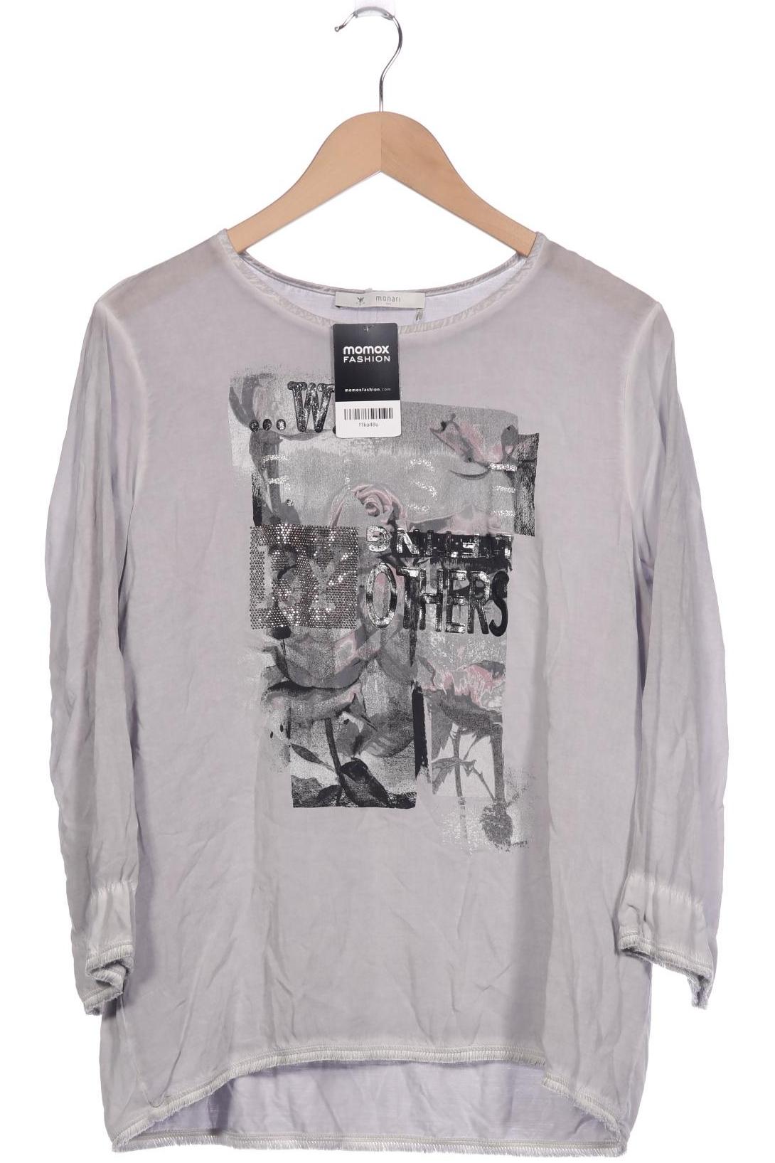 

monari Damen Langarmshirt, grau, Gr. 42