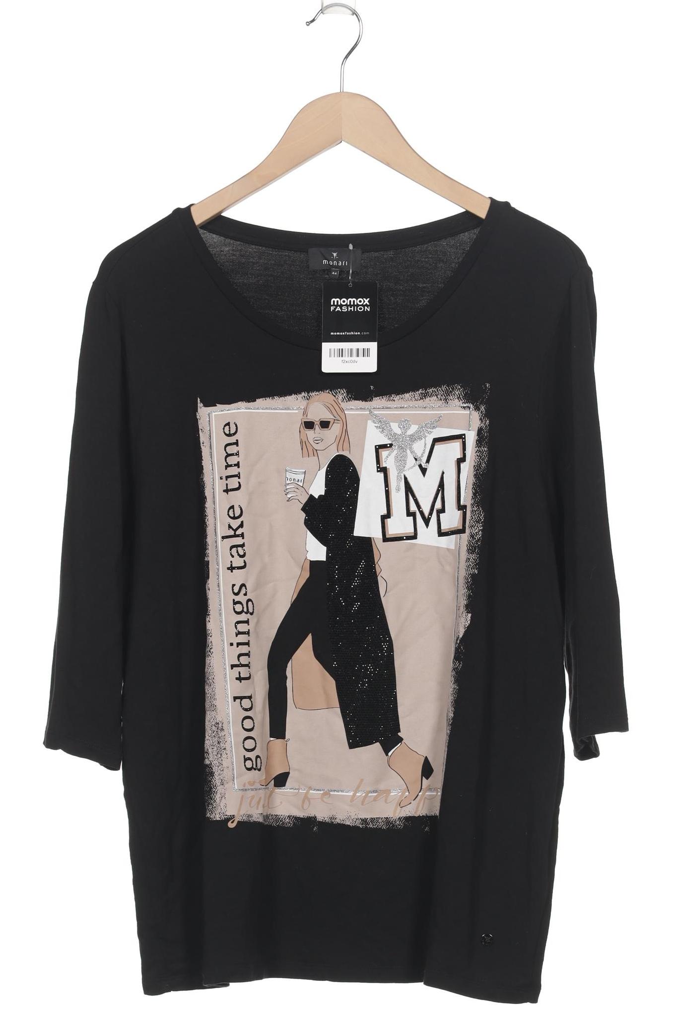 

monari Damen Langarmshirt, schwarz, Gr. 44