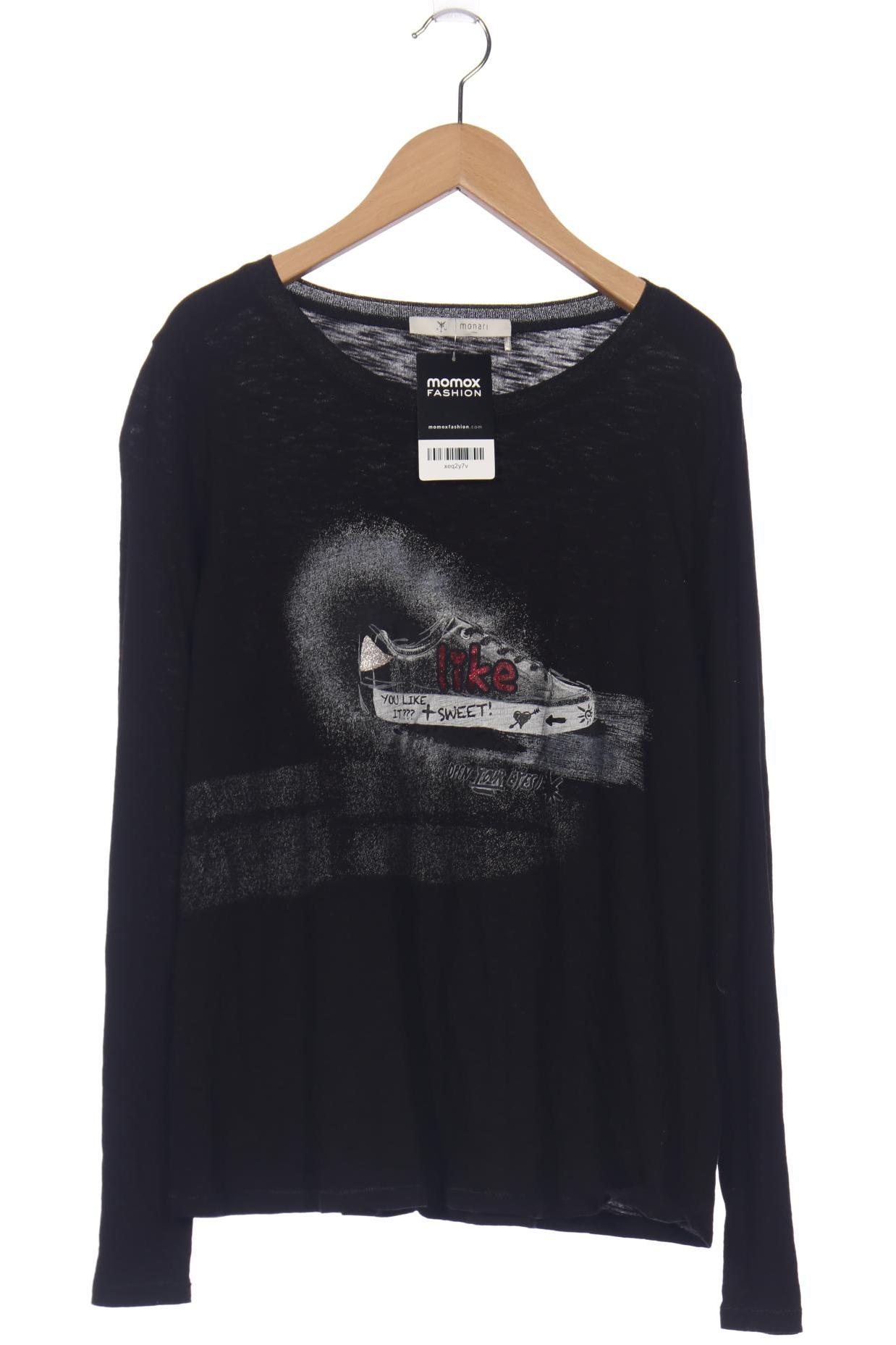 

monari Damen Langarmshirt, schwarz, Gr. 40