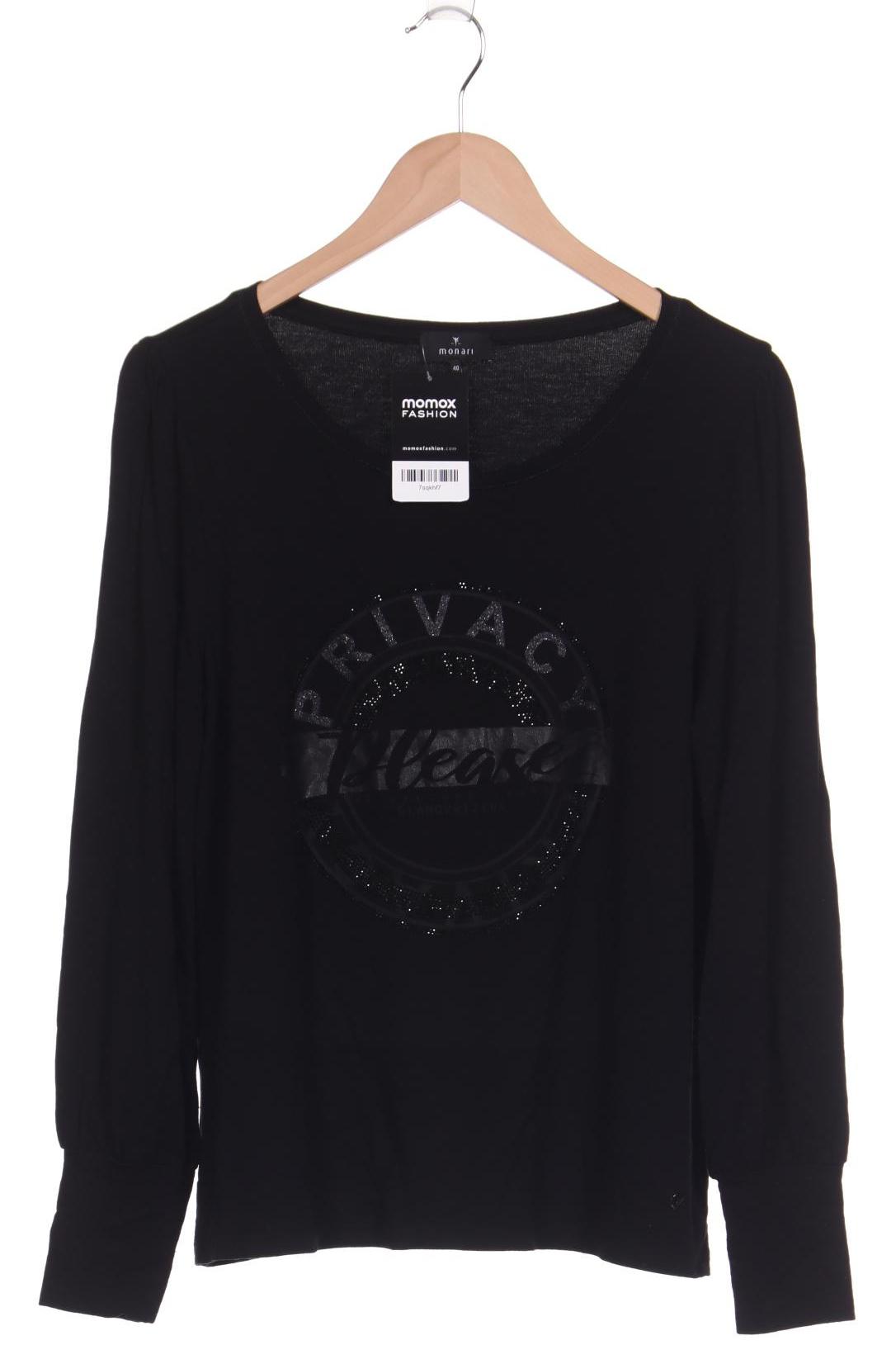 

monari Damen Langarmshirt, schwarz, Gr. 40