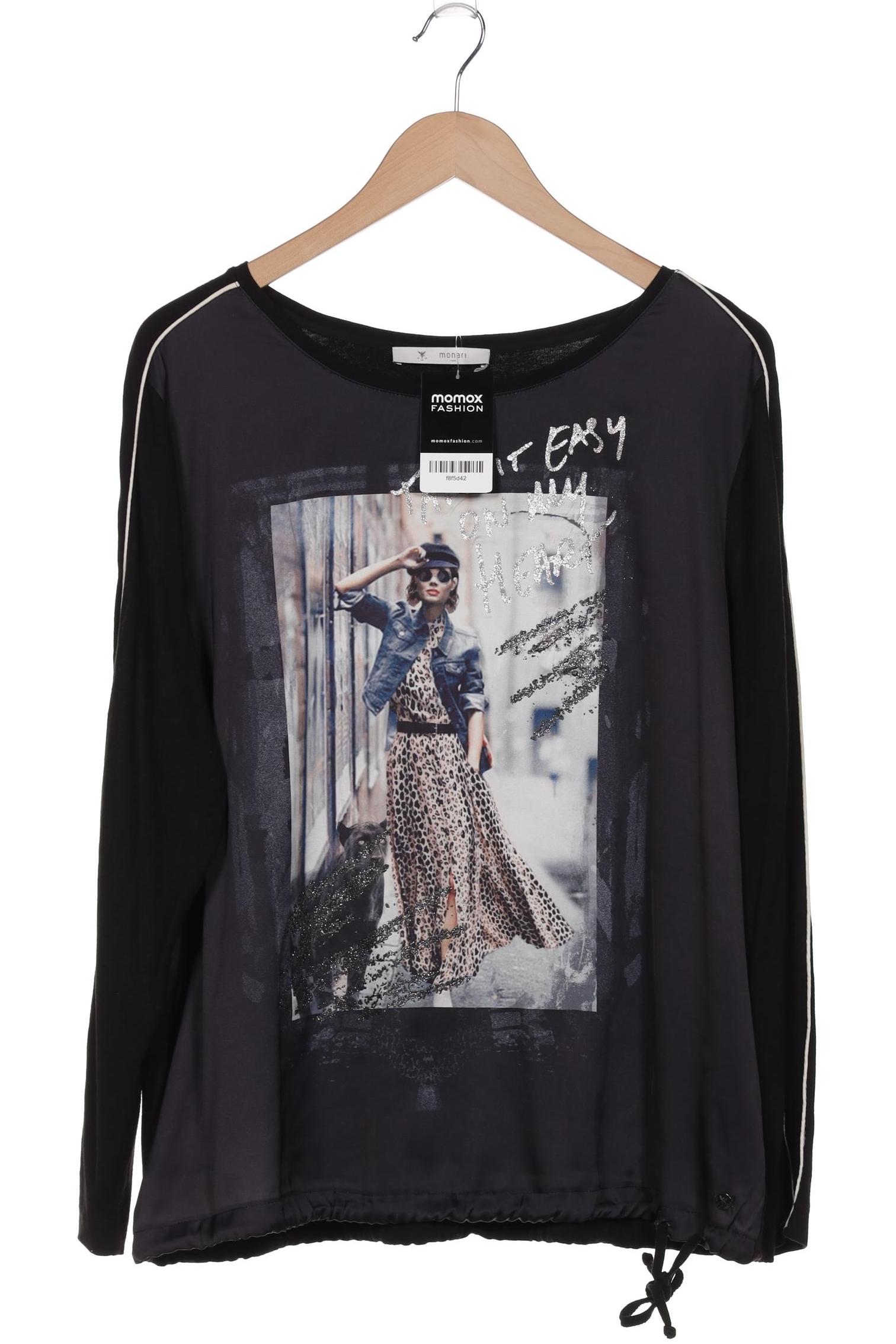

monari Damen Langarmshirt, schwarz, Gr. 44