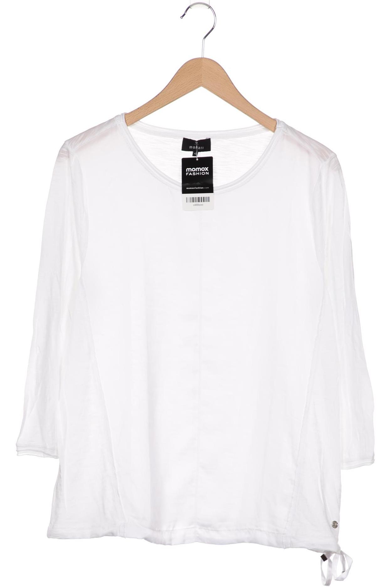 

monari Damen Langarmshirt, weiß