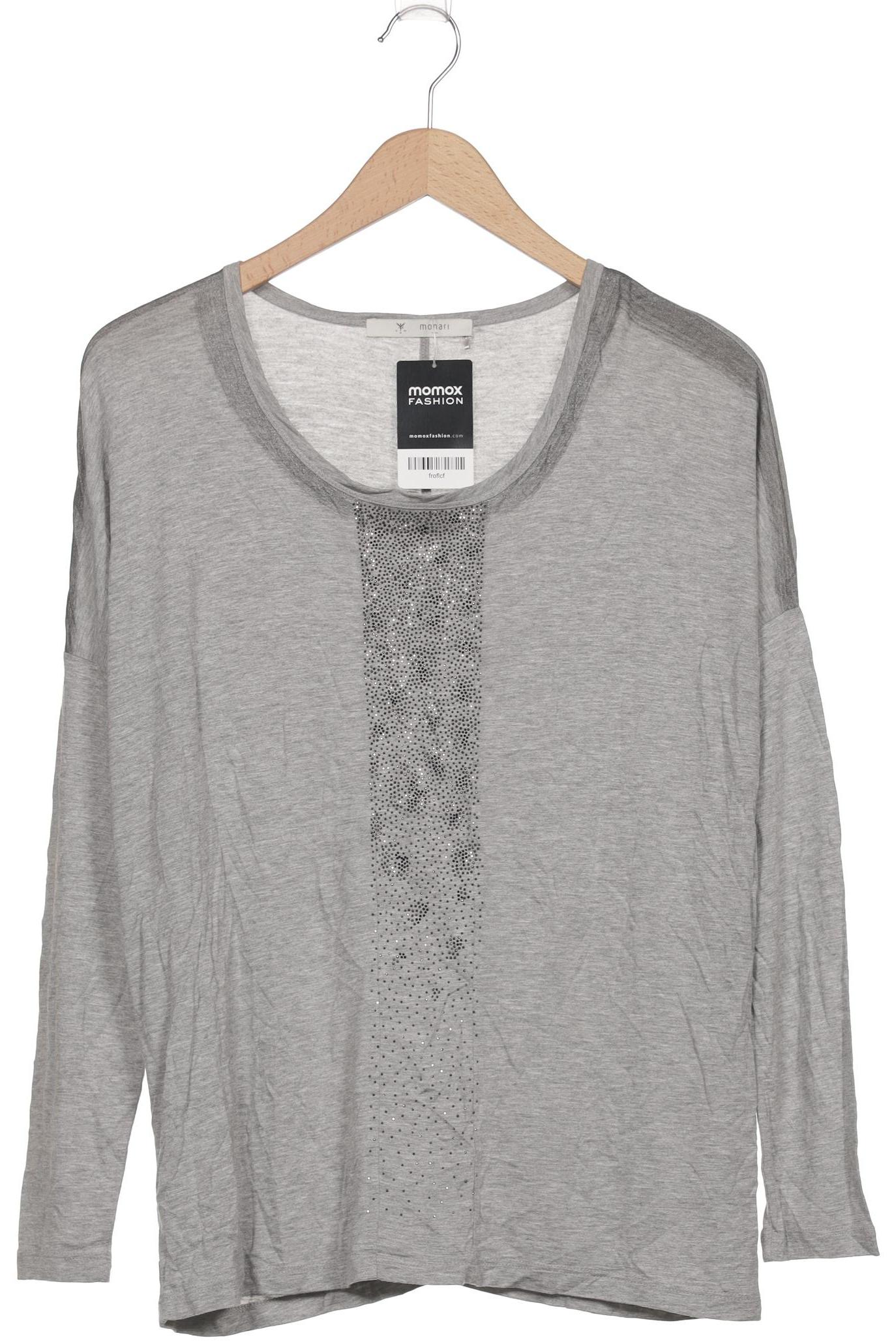 

monari Damen Langarmshirt, grau, Gr. 38