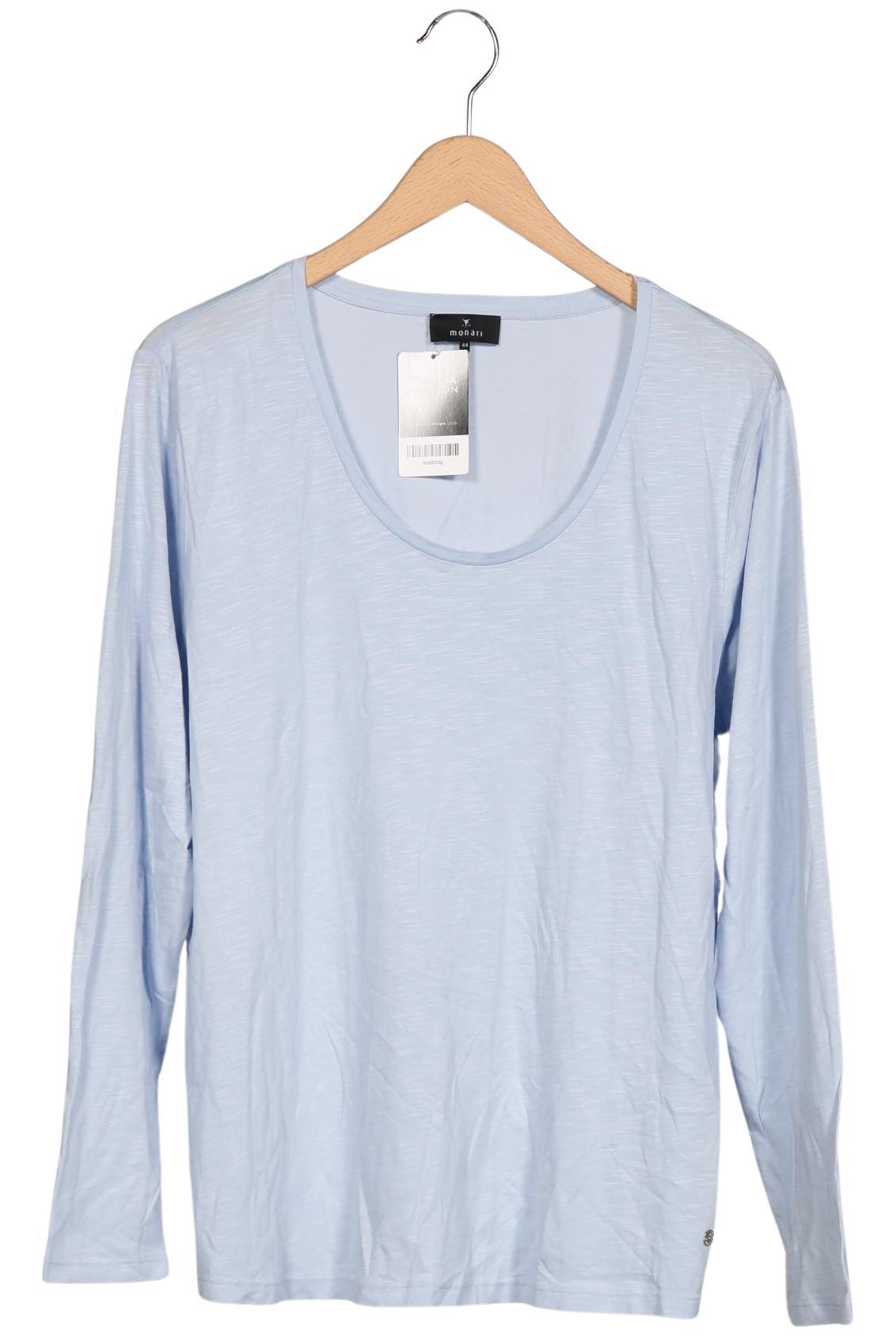 

monari Damen Langarmshirt, blau, Gr. 44